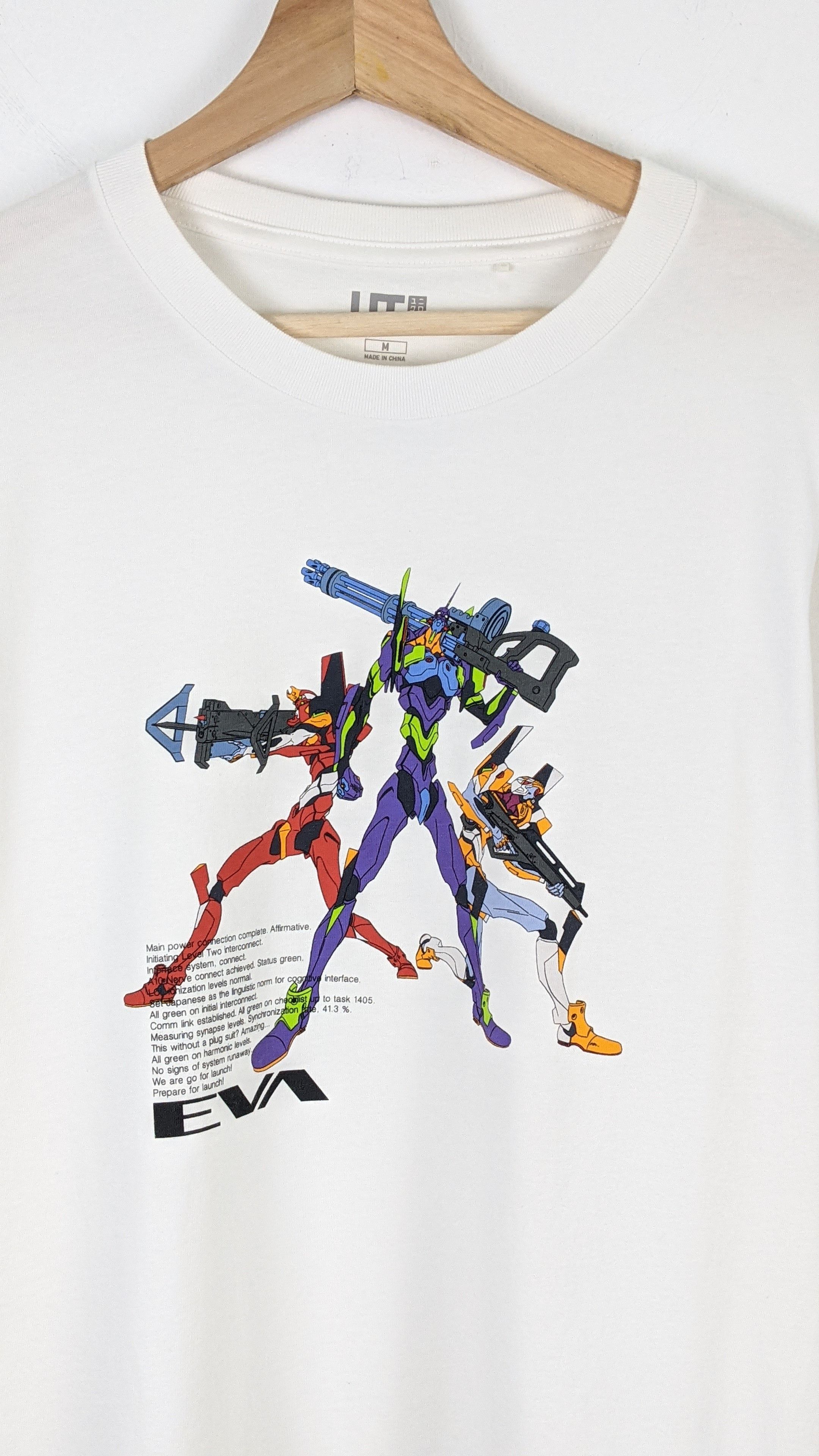 Cartoon Network × Uniqlo Neon Genesis Evangelion EVA Anime Shirt Size US M / EU 48-50 / 2 - 2 Thumbnail