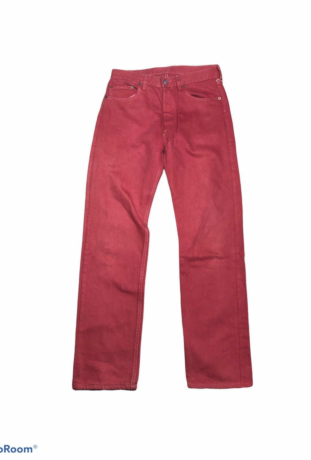 Levi's × Vintage RARE⚡️Vtg Levis 501 80s Red Colour Size US 30 / EU 46 - 1 Thumbnail