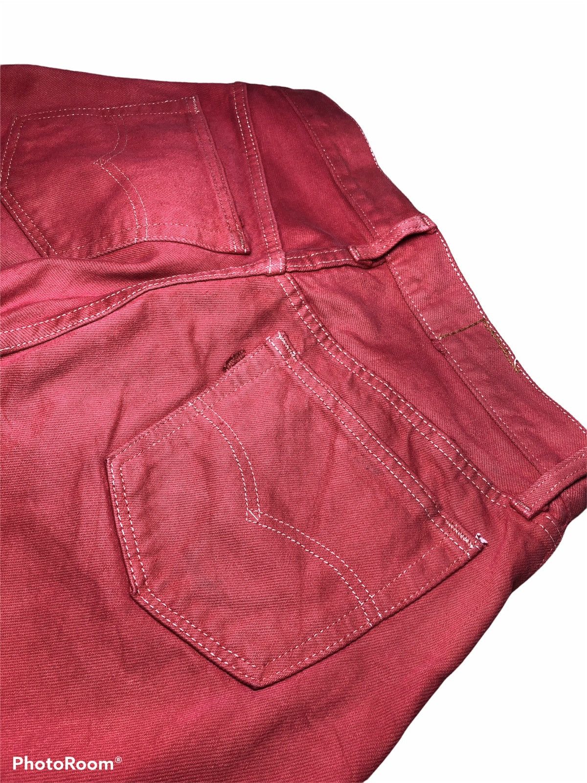 Levi's × Vintage RARE⚡️Vtg Levis 501 80s Red Colour Size US 30 / EU 46 - 10 Thumbnail