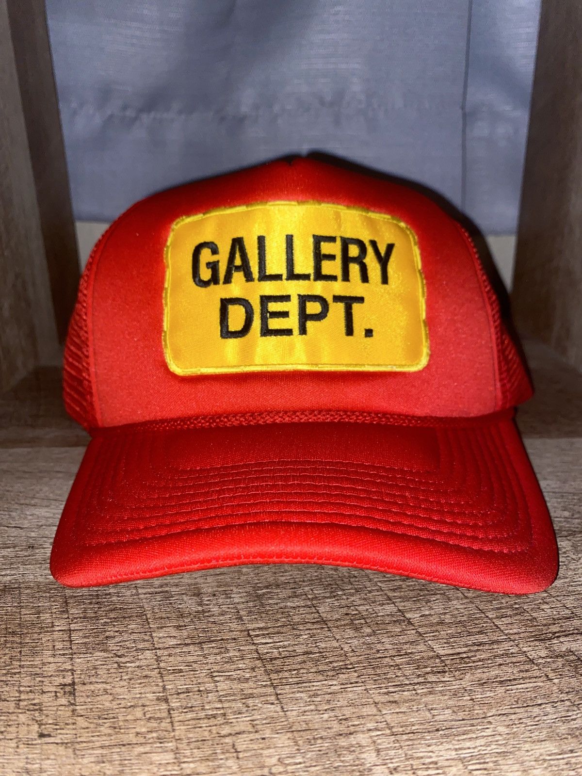 image of Gallery Dept Trucker Hat in Red, Men's