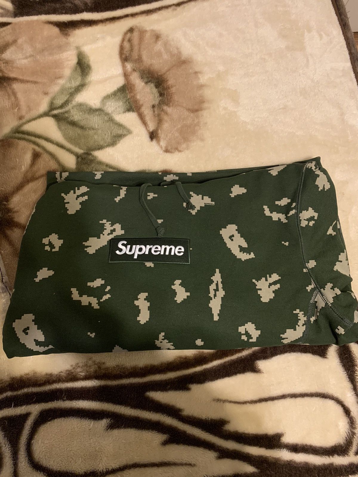 Supreme Box Logo Hooded Sweatshirt (FW21) Olive Russian Camo Men's - FW21 -  GB