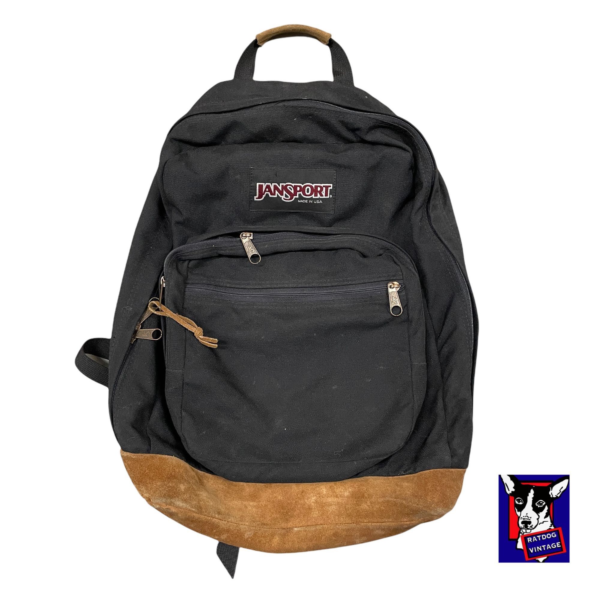Vintage 80s Jansport Made In USA Black Nylon Outdoors Hiking Bac | Grailed