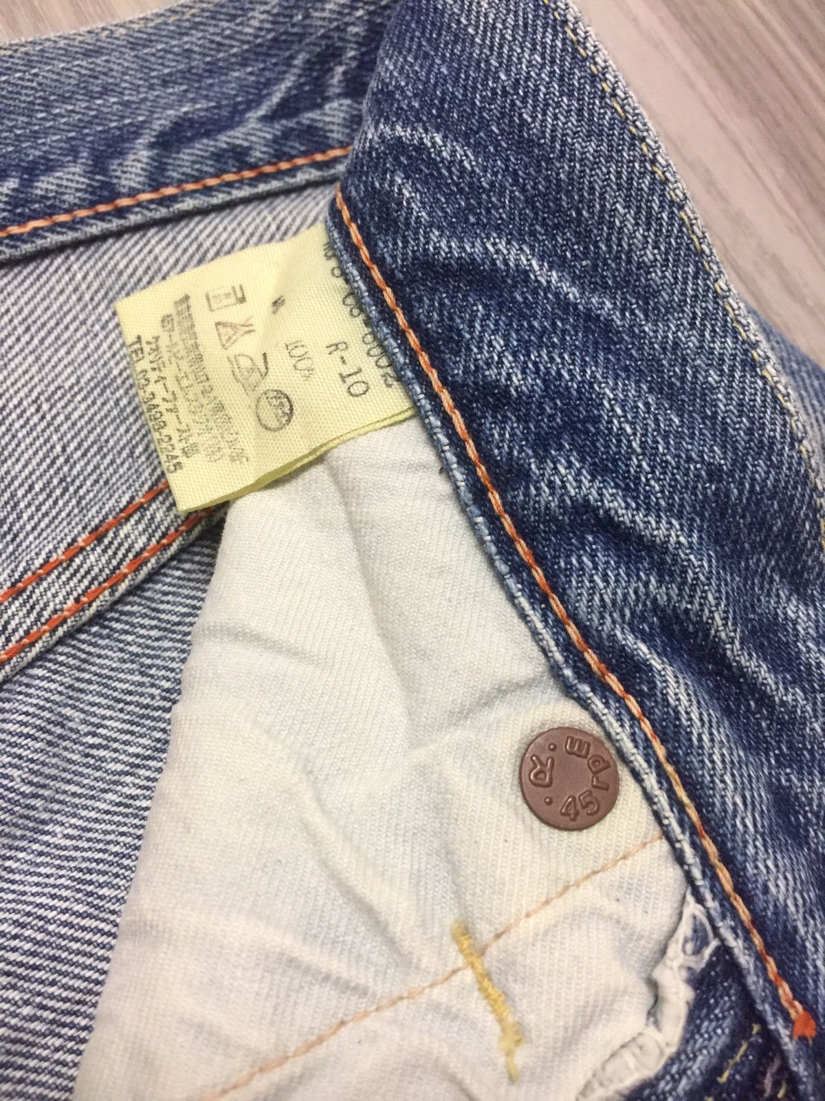 45rpm 45RPM Vintage Classic Denim Jeans Size US 30 / EU 46 - 5 Thumbnail