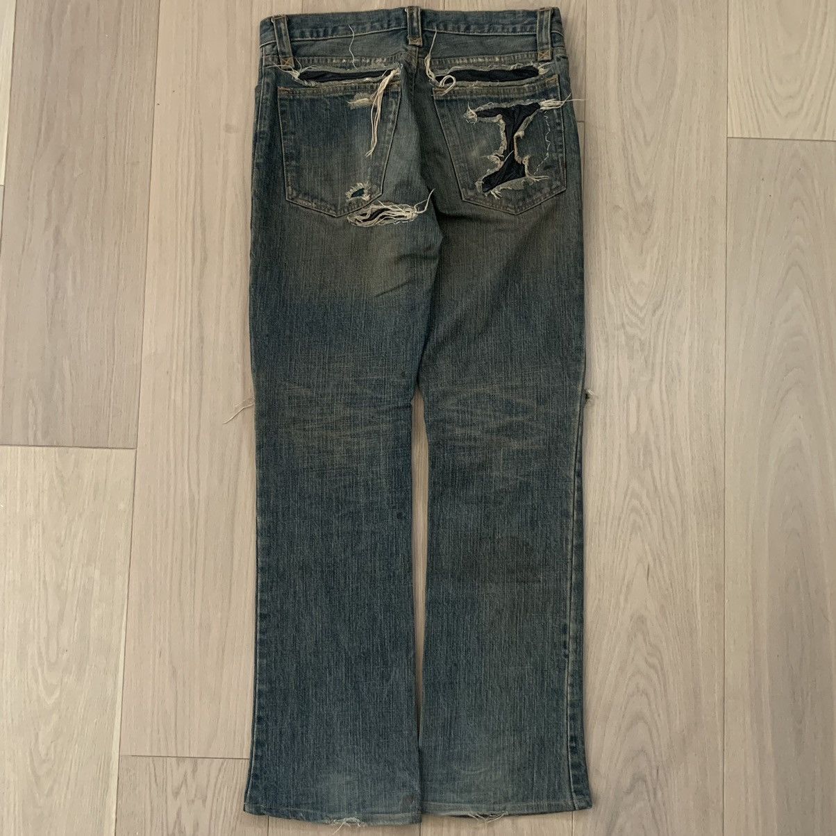 If Six Was Nine 2000's Lace-Up Mud Max Denim | Grailed