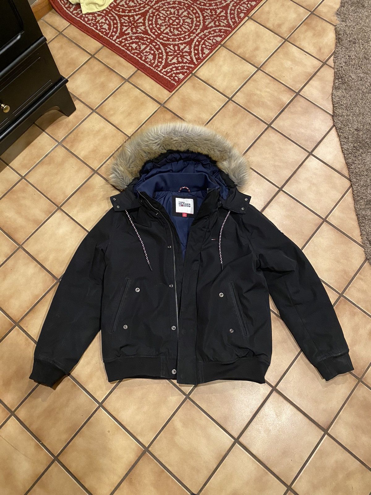 Tommy Hilfiger Black Parka Jacket