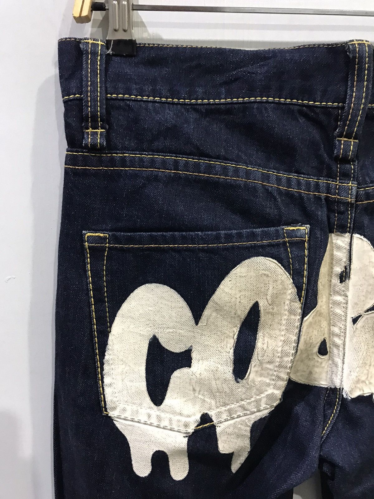 Designer × Japanese Brand CO&LU Japan Rare Hysteric Evisu Style Spell Out Print Denim Size US 31 - 11 Thumbnail