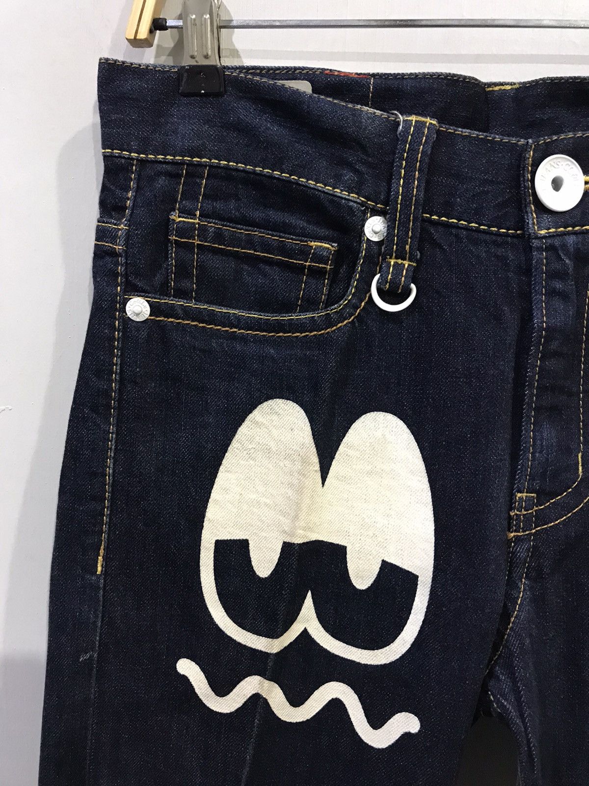 Designer × Japanese Brand CO&LU Japan Rare Hysteric Evisu Style Spell Out Print Denim Size US 31 - 3 Thumbnail