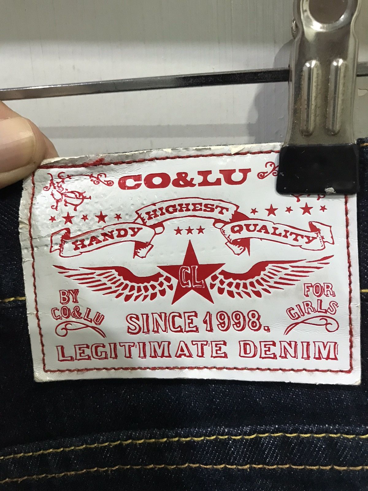 Designer × Japanese Brand CO&LU Japan Rare Hysteric Evisu Style Spell Out Print Denim Size US 31 - 13 Thumbnail