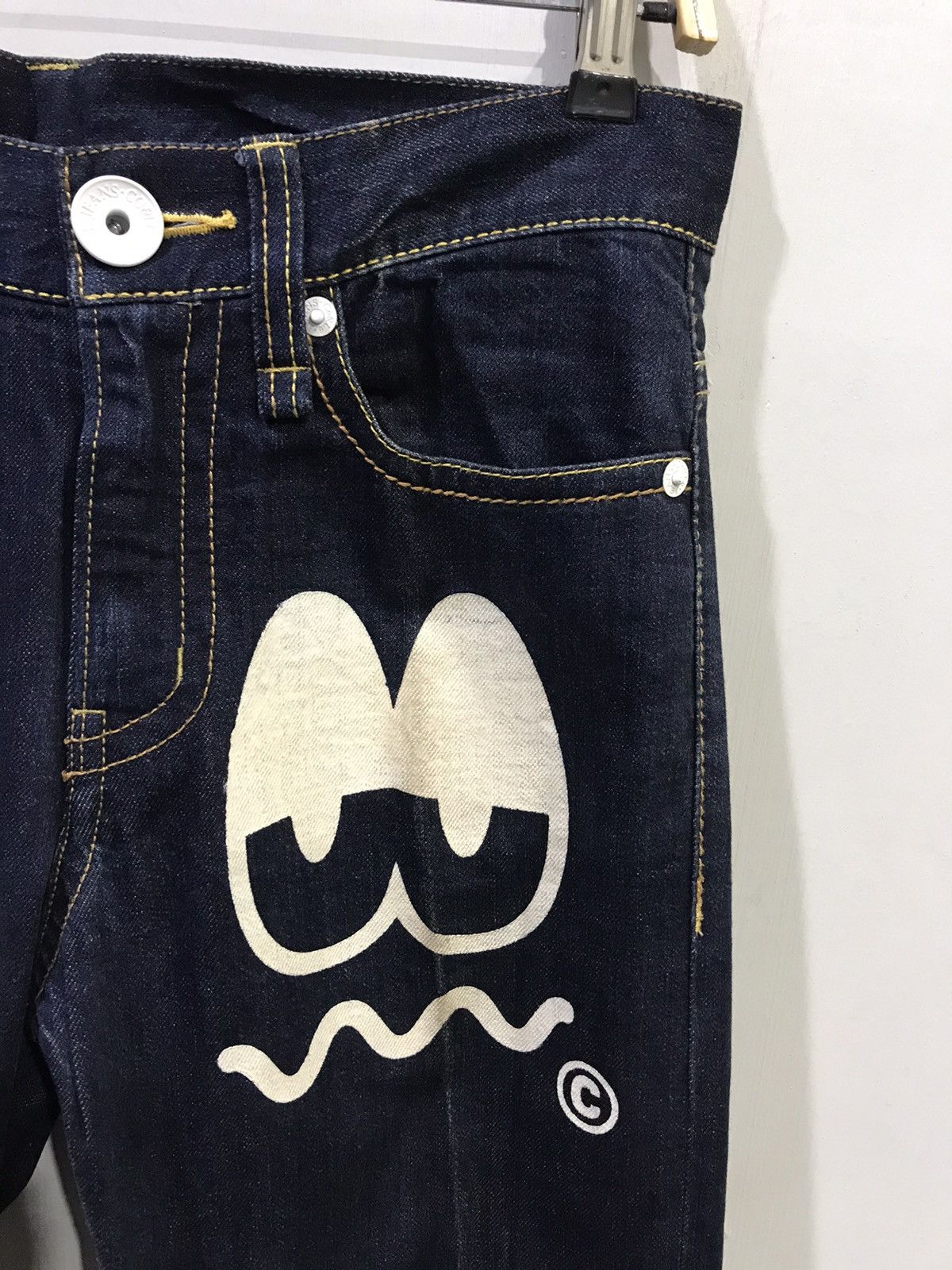 Designer × Japanese Brand CO&LU Japan Rare Hysteric Evisu Style Spell Out Print Denim Size US 31 - 2 Thumbnail
