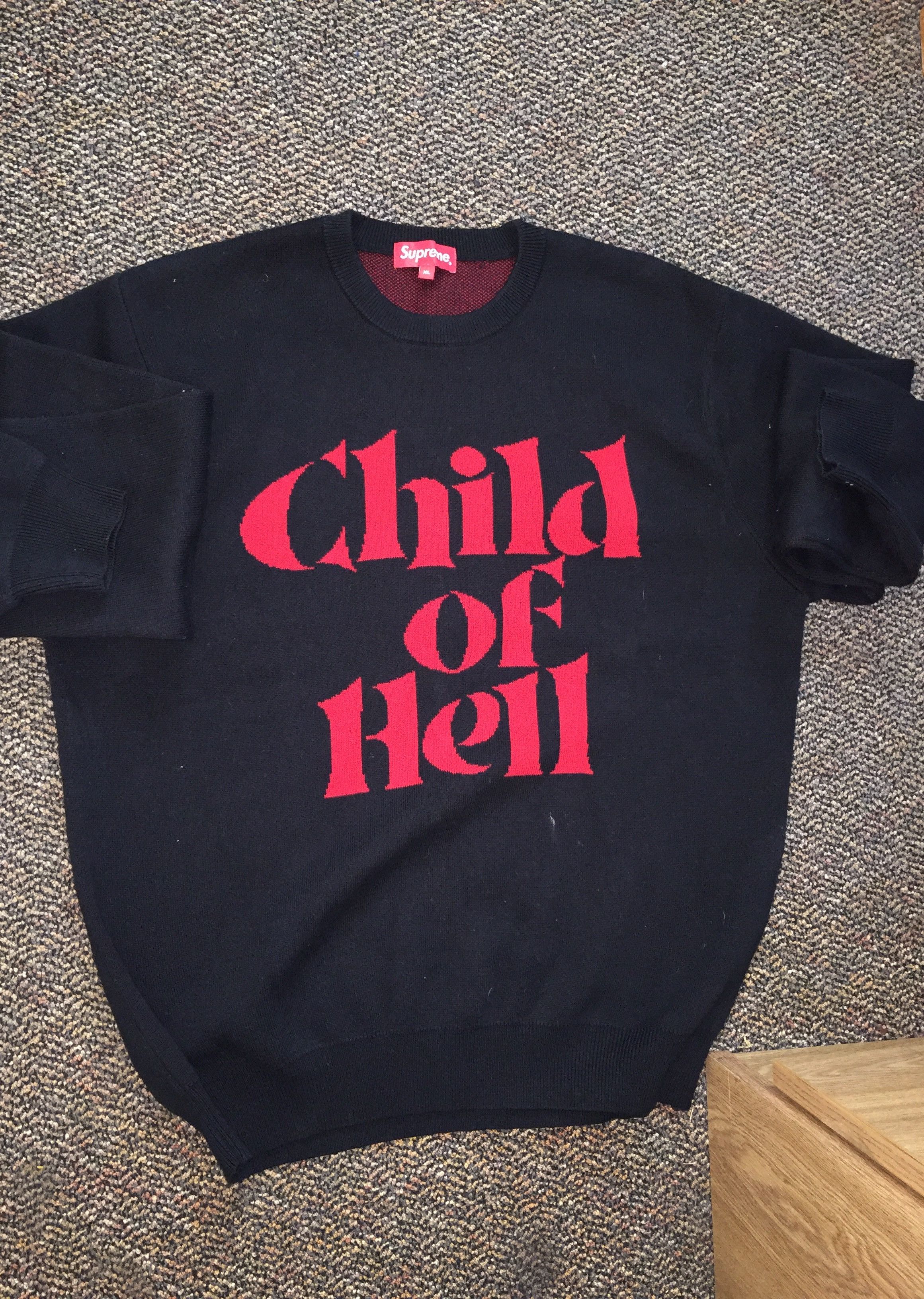 Supreme Child Of Hell Sweater | Grailed