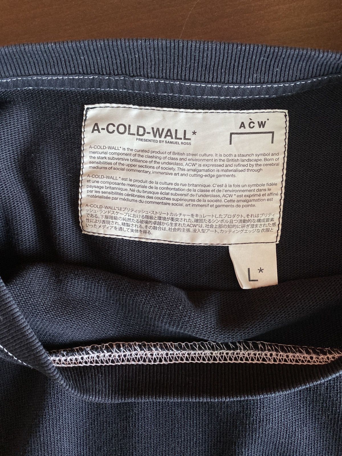 A-COLD-WALL* ACW oversized T-shirt with details Size US L / EU 52-54 / 3 - 4 Thumbnail
