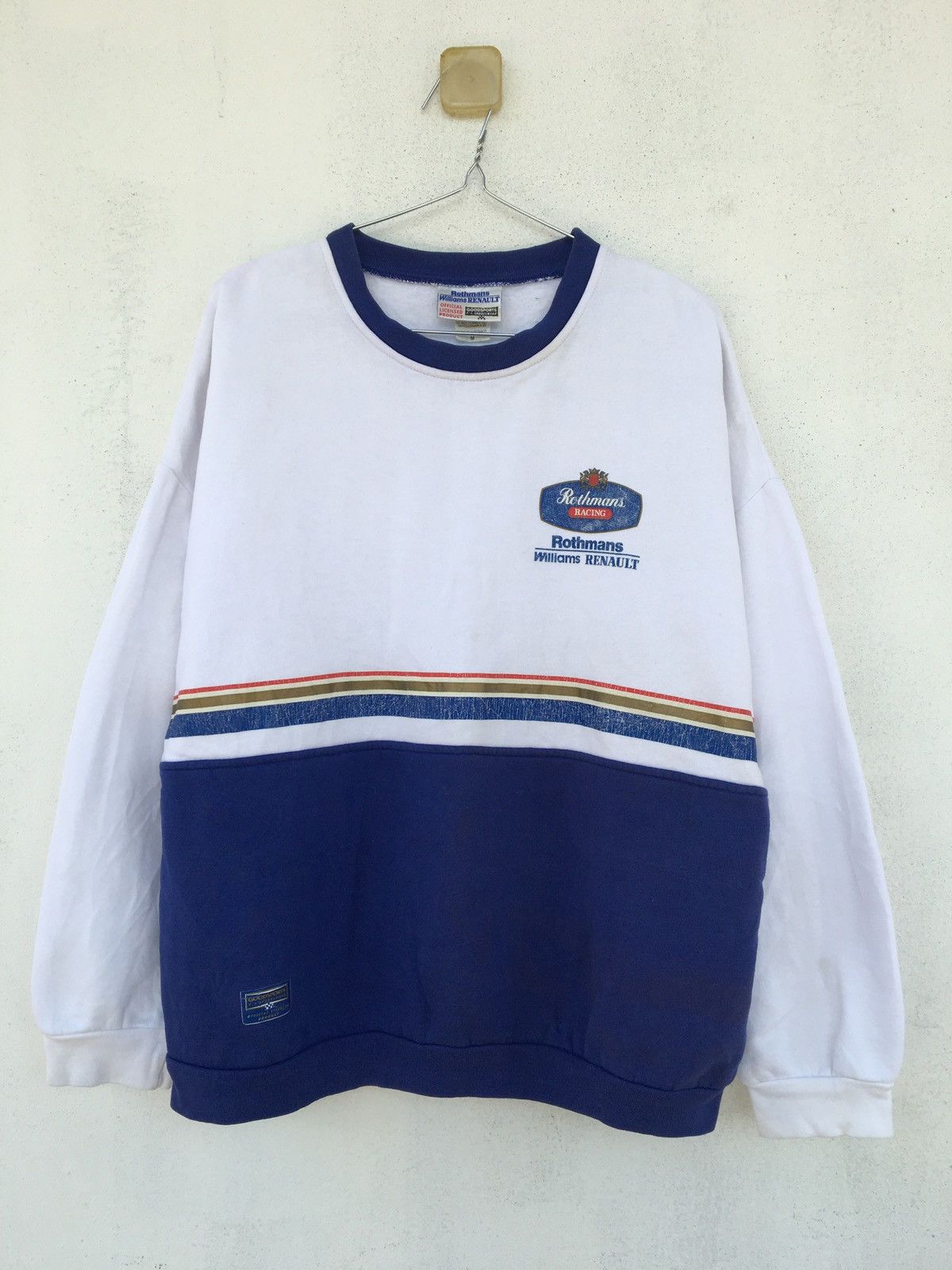 image of Vintage Rothmans Racing Williams Renault Honda Sweatshirts in White, Men's (Size Medium)