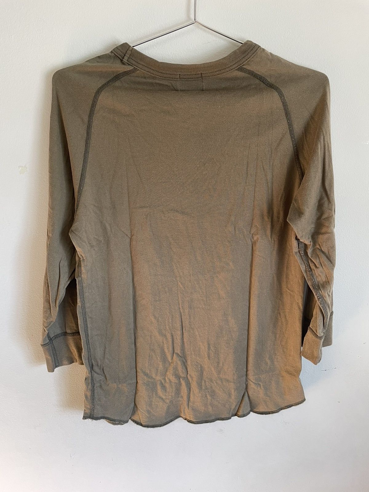 Needles Needles Khaki Olive Army Roundneck Longsleeve Shirt Size US S / EU 44-46 / 1 - 2 Thumbnail