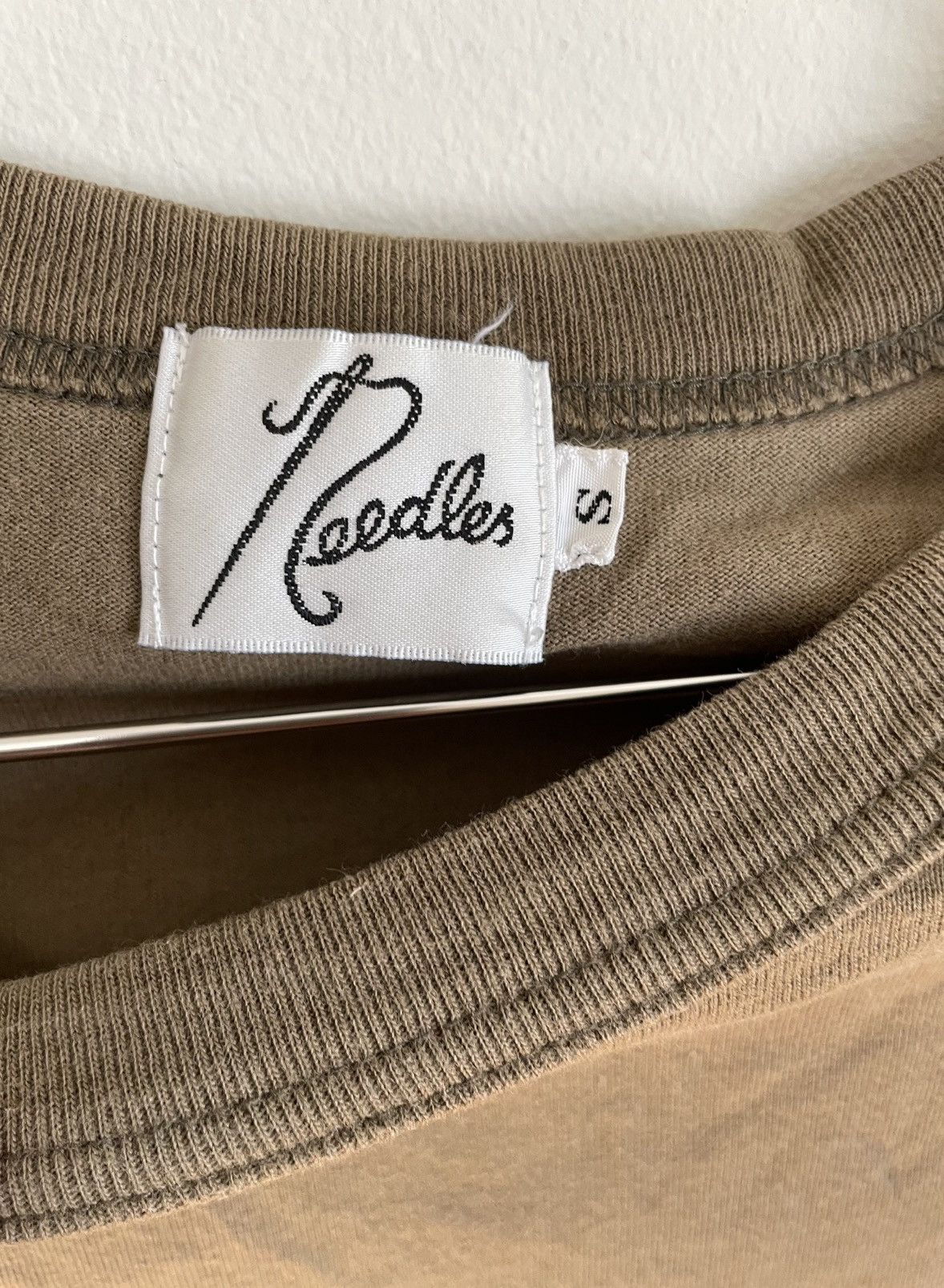 Needles Needles Khaki Olive Army Roundneck Longsleeve Shirt Size US S / EU 44-46 / 1 - 3 Thumbnail