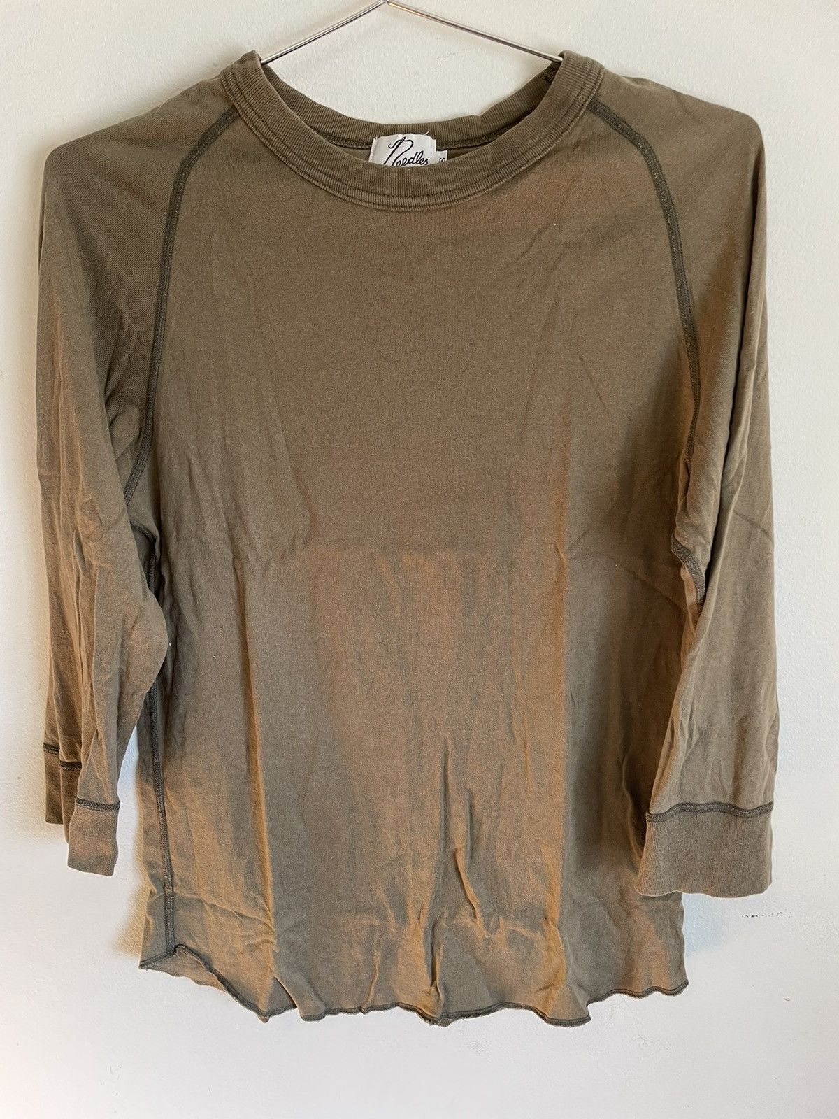Needles Needles Khaki Olive Army Roundneck Longsleeve Shirt Size US S / EU 44-46 / 1 - 1 Thumbnail