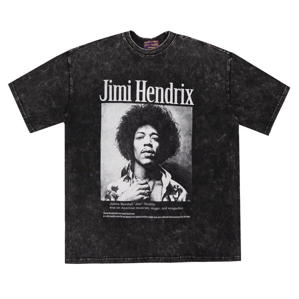 JIMI HENDRIX Jimi Hendrix Band T-shirt Band T Men's S size unclear black type Vintage Second Hand