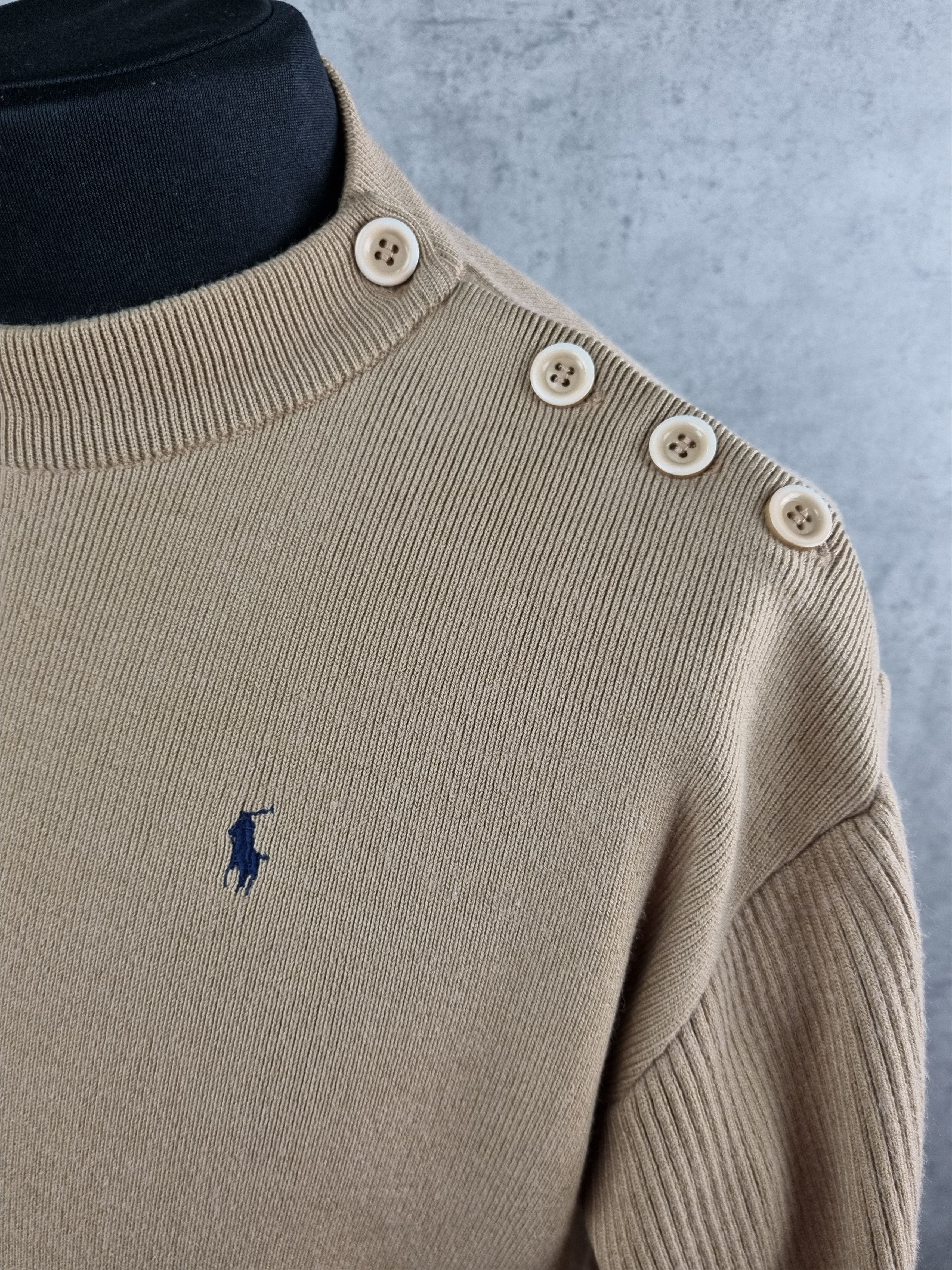 Polo Ralph Lauren × Ralph Lauren × Vintage Rare Design Polo Ralph Lauren Relaxed Fit Wool Sweater Size US M / EU 48-50 / 2 - 1 Thumbnail