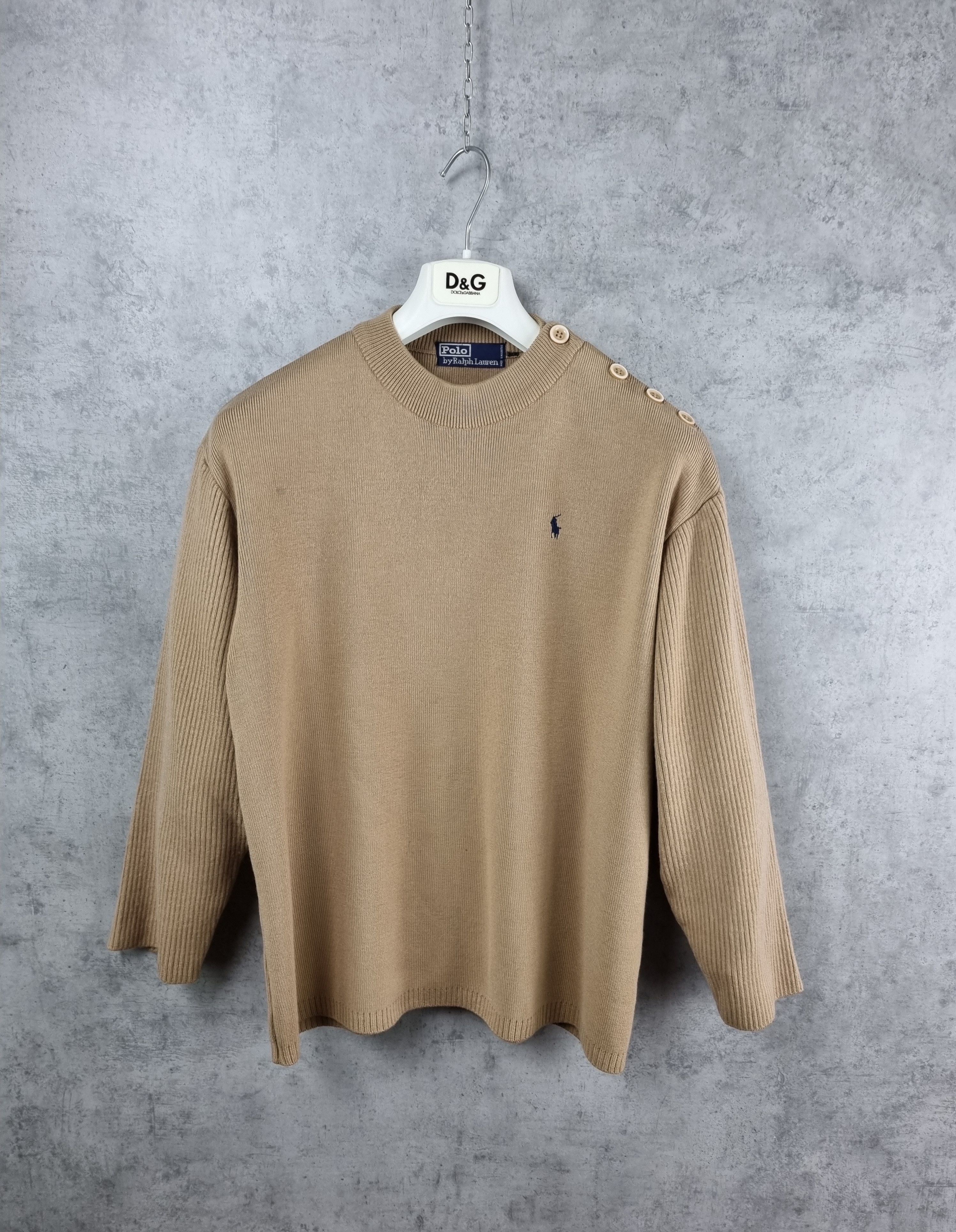 Polo Ralph Lauren × Ralph Lauren × Vintage Rare Design Polo Ralph Lauren Relaxed Fit Wool Sweater Size US M / EU 48-50 / 2 - 4 Thumbnail