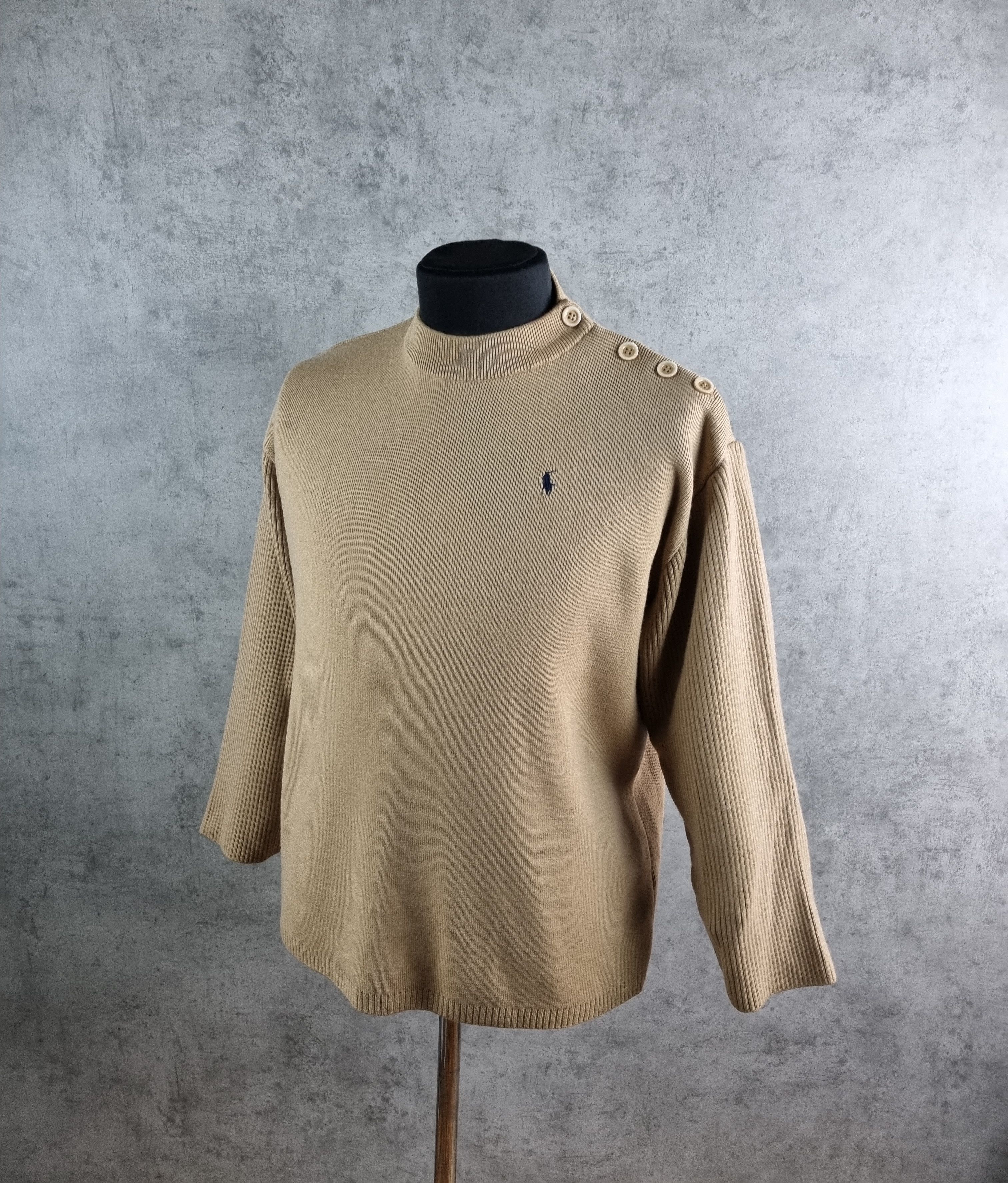 Polo Ralph Lauren × Ralph Lauren × Vintage Rare Design Polo Ralph Lauren Relaxed Fit Wool Sweater Size US M / EU 48-50 / 2 - 3 Thumbnail