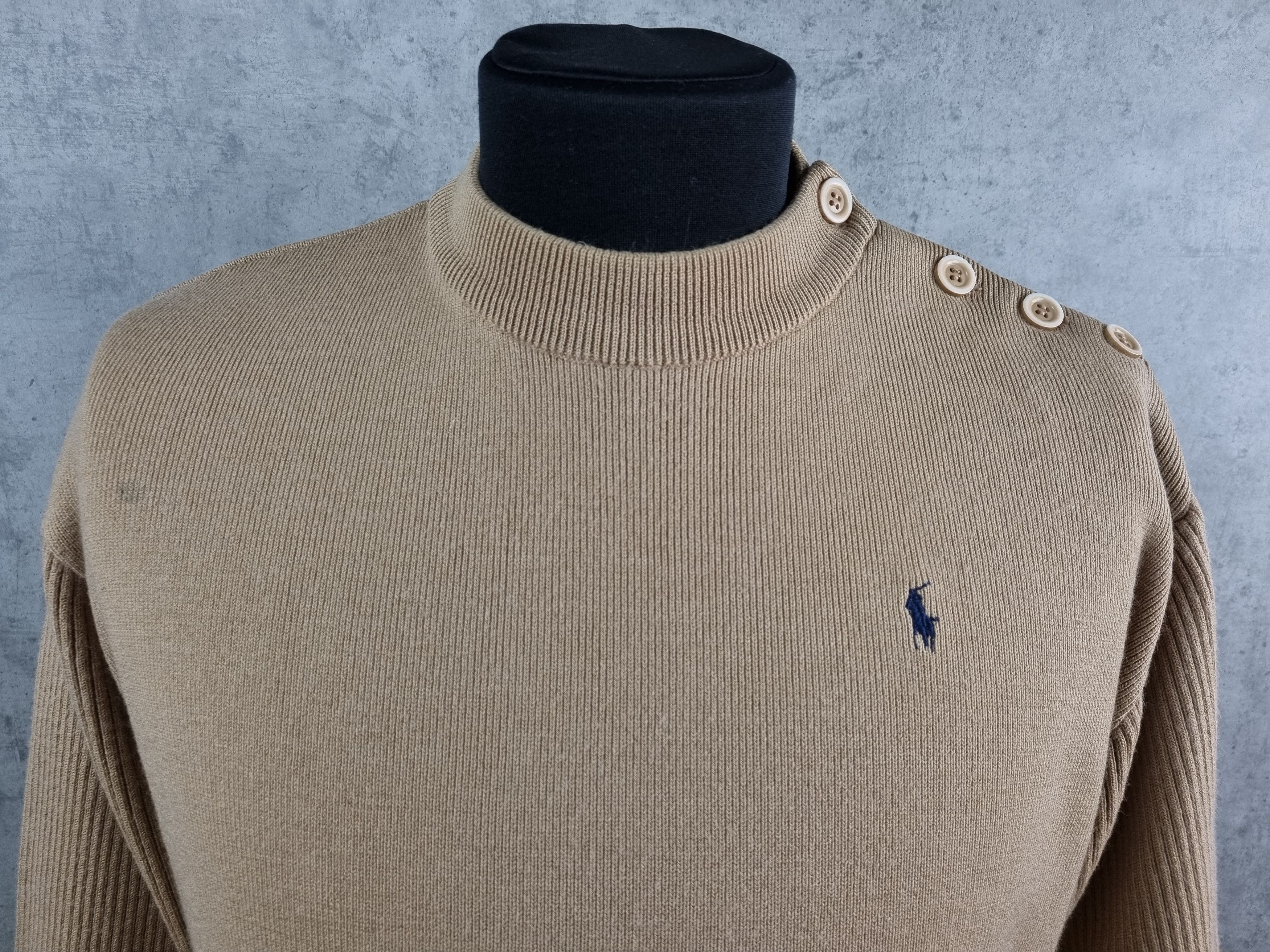 Polo Ralph Lauren × Ralph Lauren × Vintage Rare Design Polo Ralph Lauren Relaxed Fit Wool Sweater Size US M / EU 48-50 / 2 - 5 Thumbnail