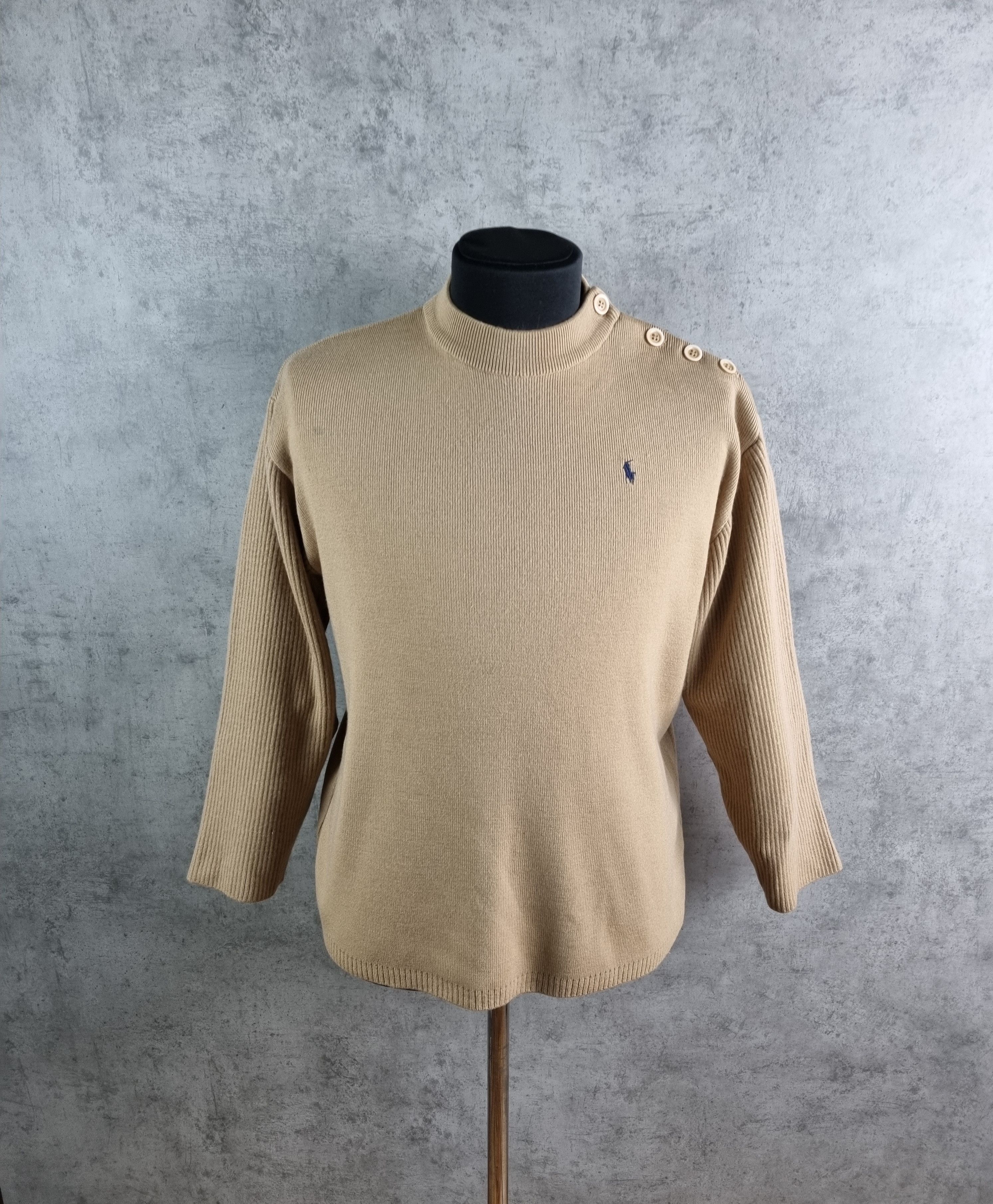 Polo Ralph Lauren × Ralph Lauren × Vintage Rare Design Polo Ralph Lauren Relaxed Fit Wool Sweater Size US M / EU 48-50 / 2 - 15 Thumbnail