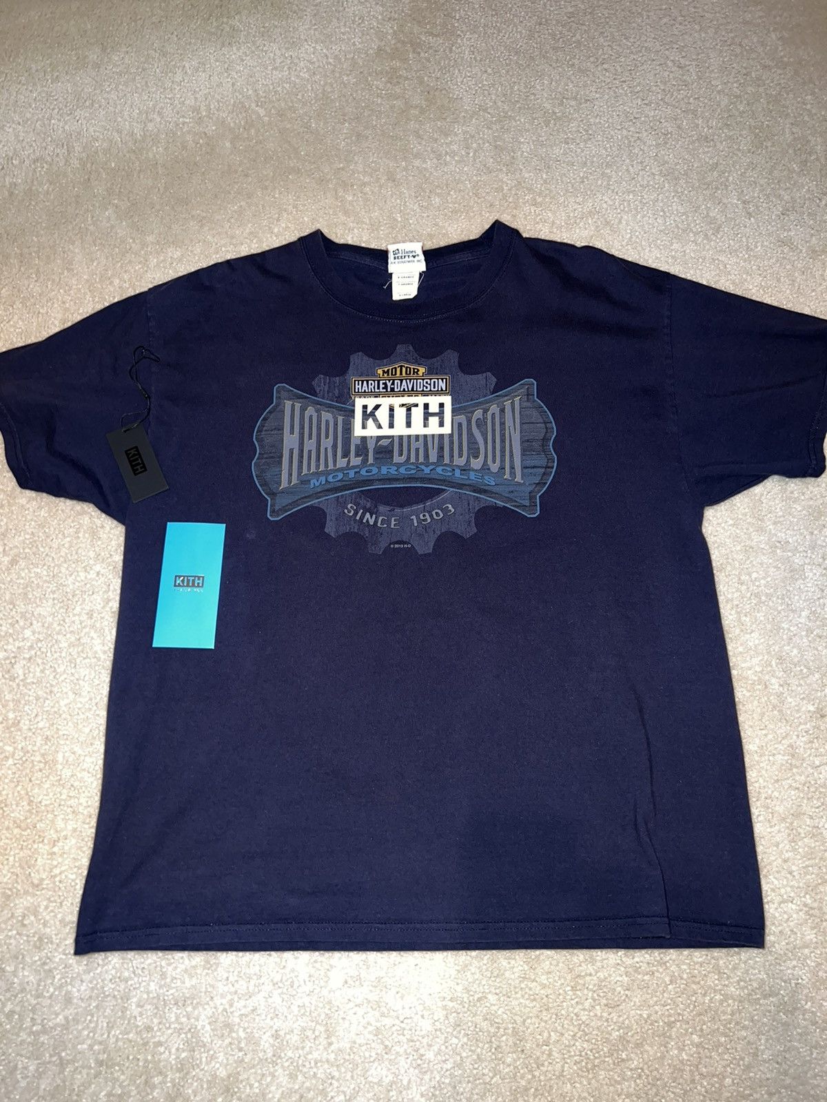 Harley Davidson × Kith Kith Harley Davison vintage box logo tee 