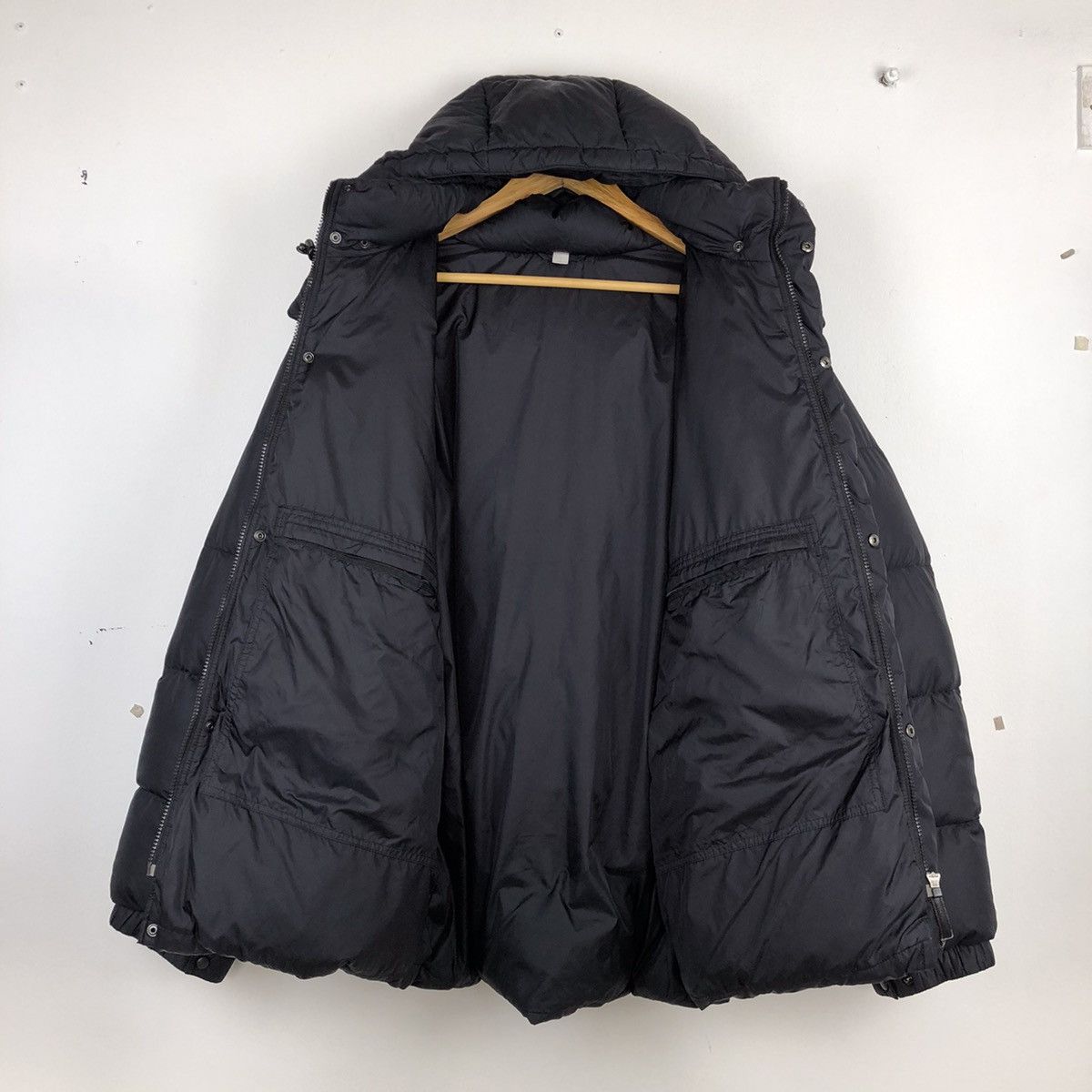 Japanese Brand UNIQLO Black With Hoodie Puffer Jacket Size US XL / EU 56 / 4 - 3 Thumbnail