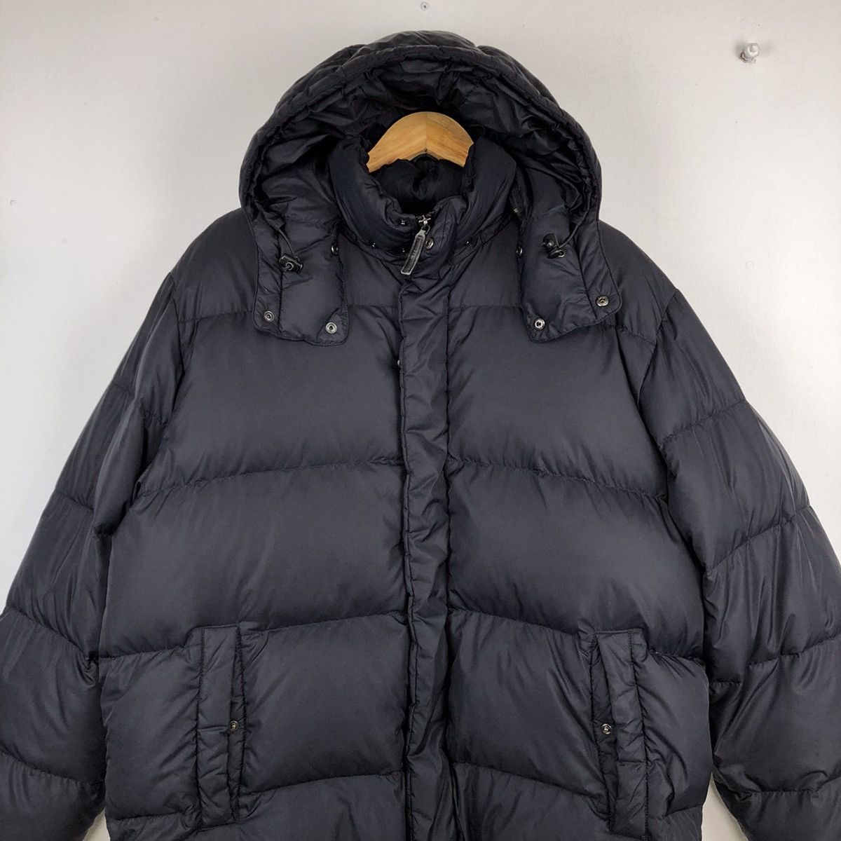 Japanese Brand UNIQLO Black With Hoodie Puffer Jacket Size US XL / EU 56 / 4 - 5 Thumbnail