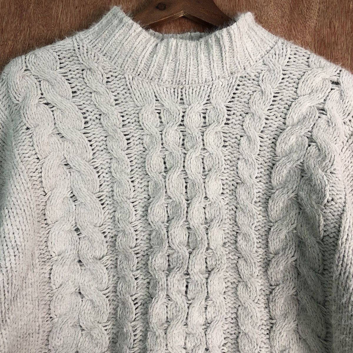 Homespun Knitwear Discoat White Mohair Shag Shaggy Knitwear Size US M / EU 48-50 / 2 - 8 Thumbnail