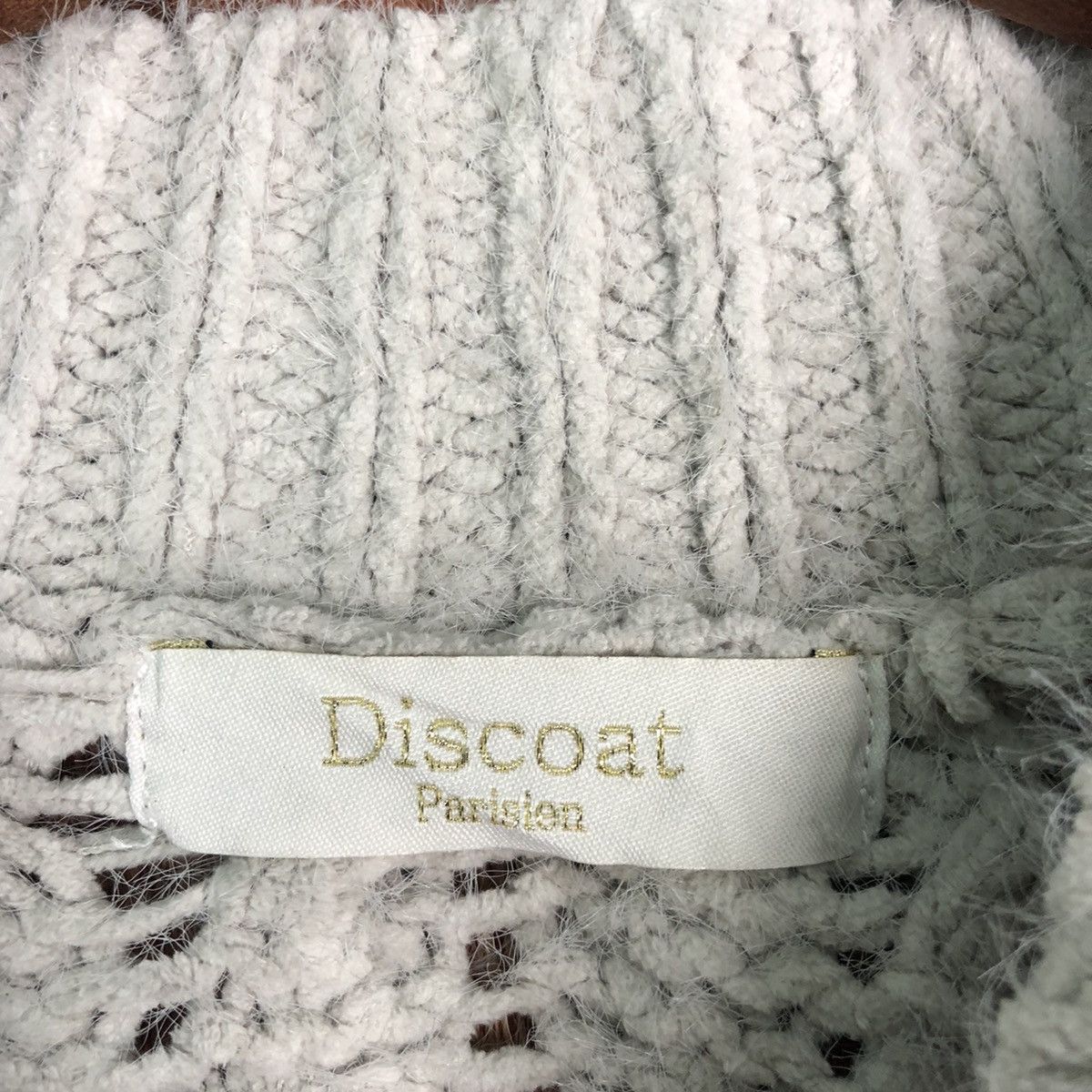 Homespun Knitwear Discoat White Mohair Shag Shaggy Knitwear Size US M / EU 48-50 / 2 - 9 Thumbnail