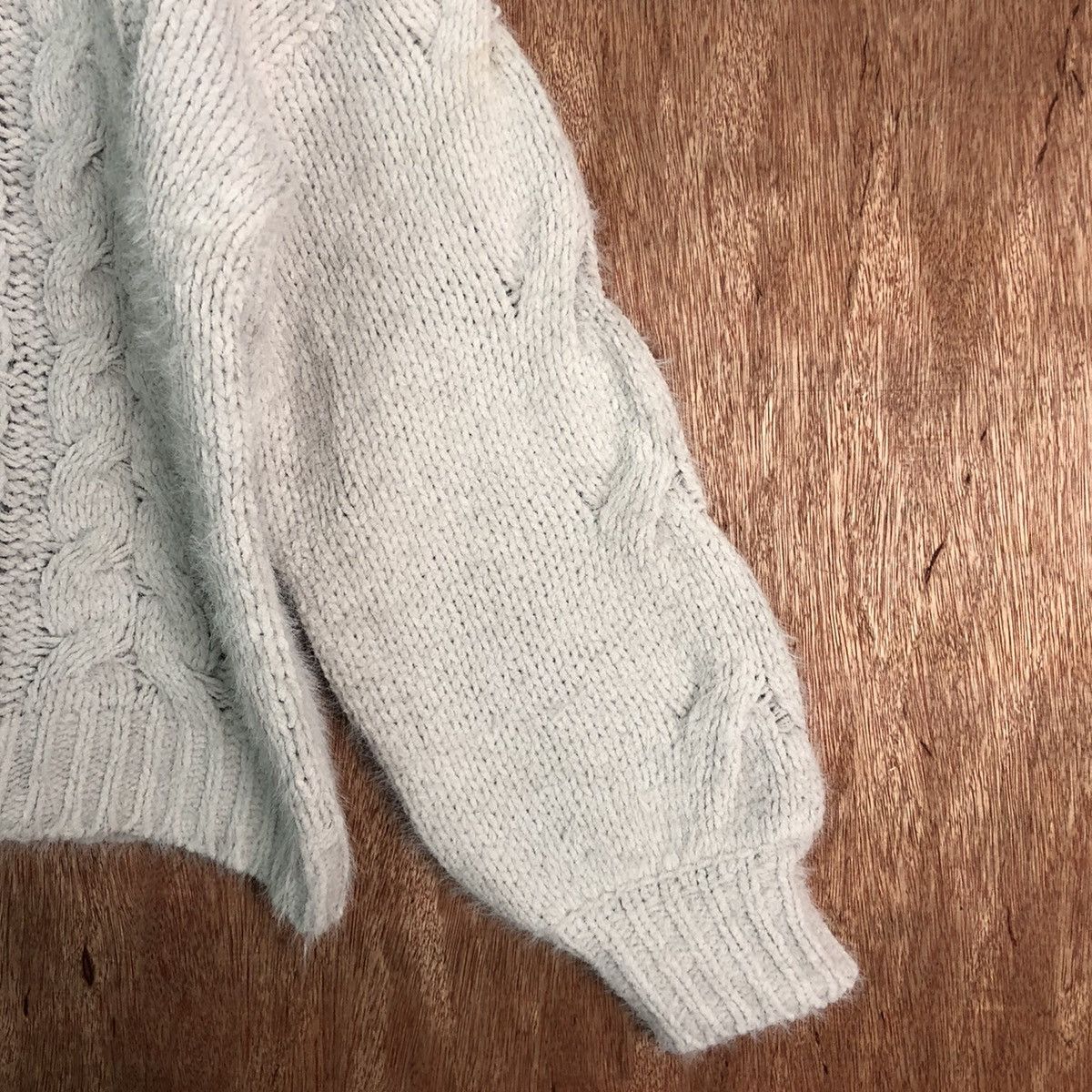 Homespun Knitwear Discoat White Mohair Shag Shaggy Knitwear Size US M / EU 48-50 / 2 - 5 Thumbnail