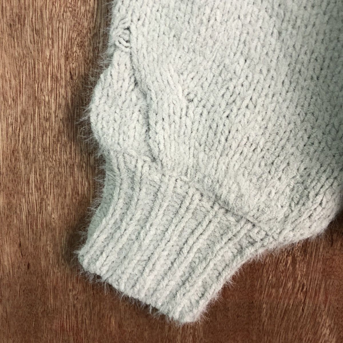 Homespun Knitwear Discoat White Mohair Shag Shaggy Knitwear Size US M / EU 48-50 / 2 - 6 Thumbnail