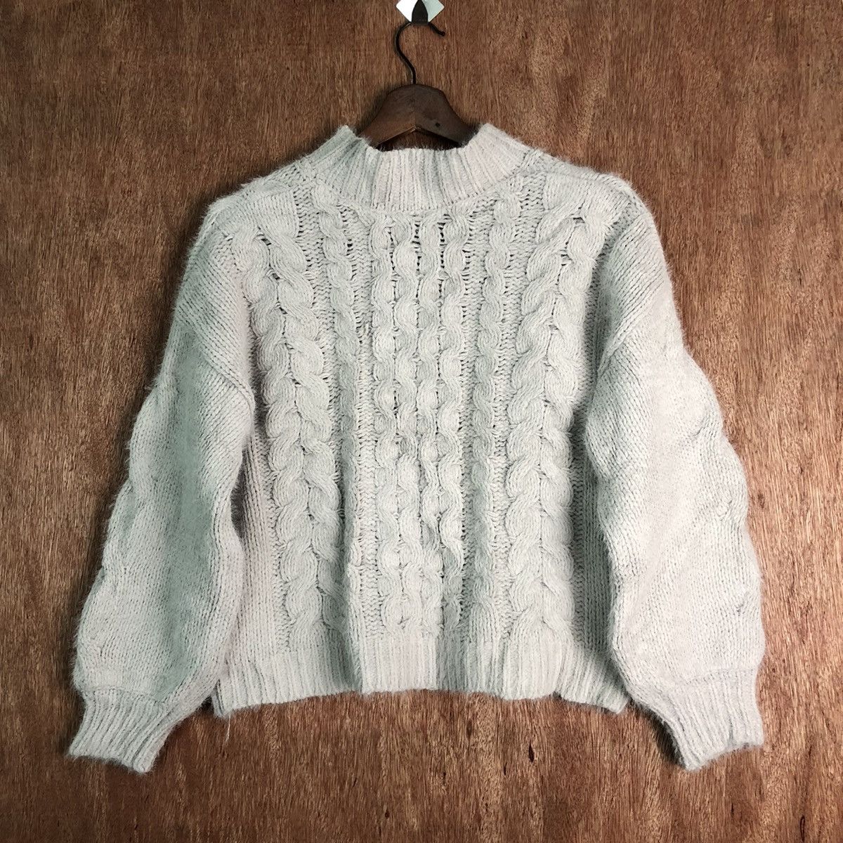 Homespun Knitwear Discoat White Mohair Shag Shaggy Knitwear Size US M / EU 48-50 / 2 - 10 Thumbnail