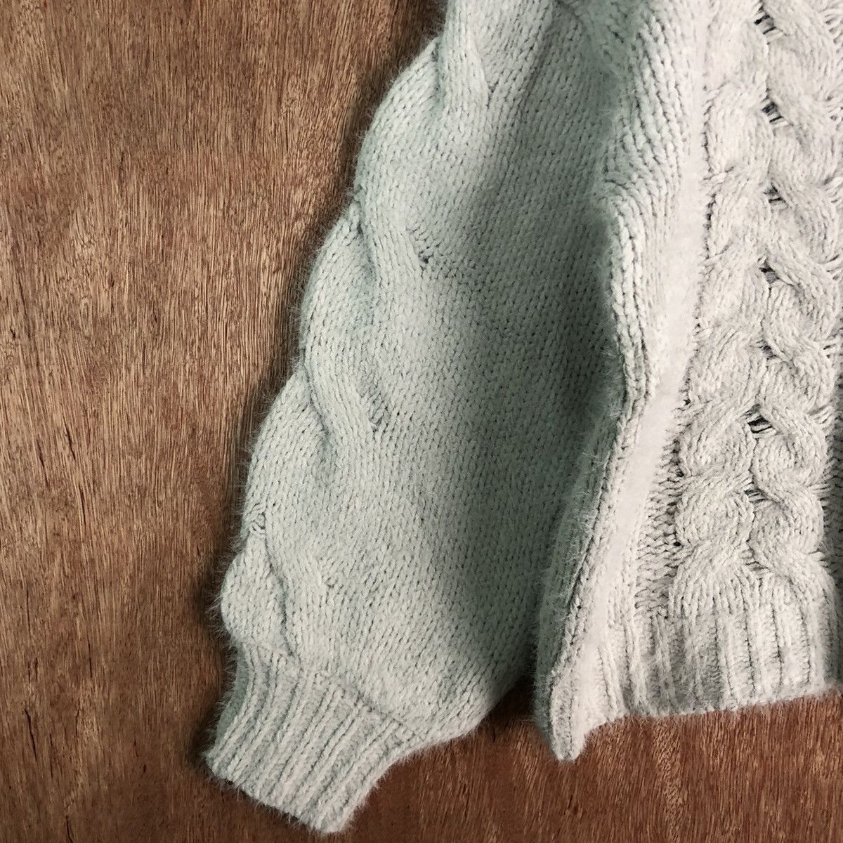 Homespun Knitwear Discoat White Mohair Shag Shaggy Knitwear Size US M / EU 48-50 / 2 - 7 Thumbnail