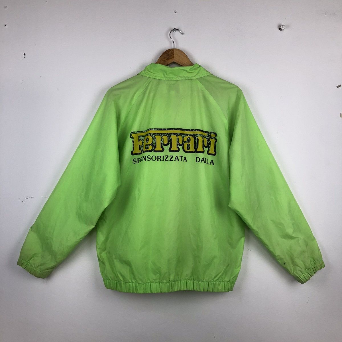MAGNETI MARELLI x Ferrari Neon Green Windbreaker Jacket