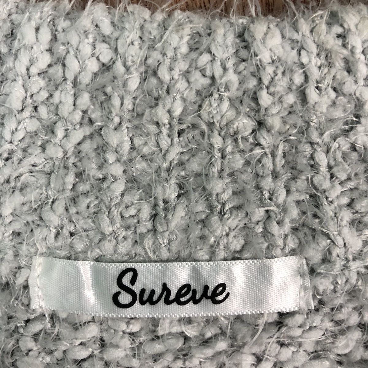 Homespun Knitwear Sureve Grey Mohair Shag Shaggy Knitwear Size US M / EU 48-50 / 2 - 8 Thumbnail