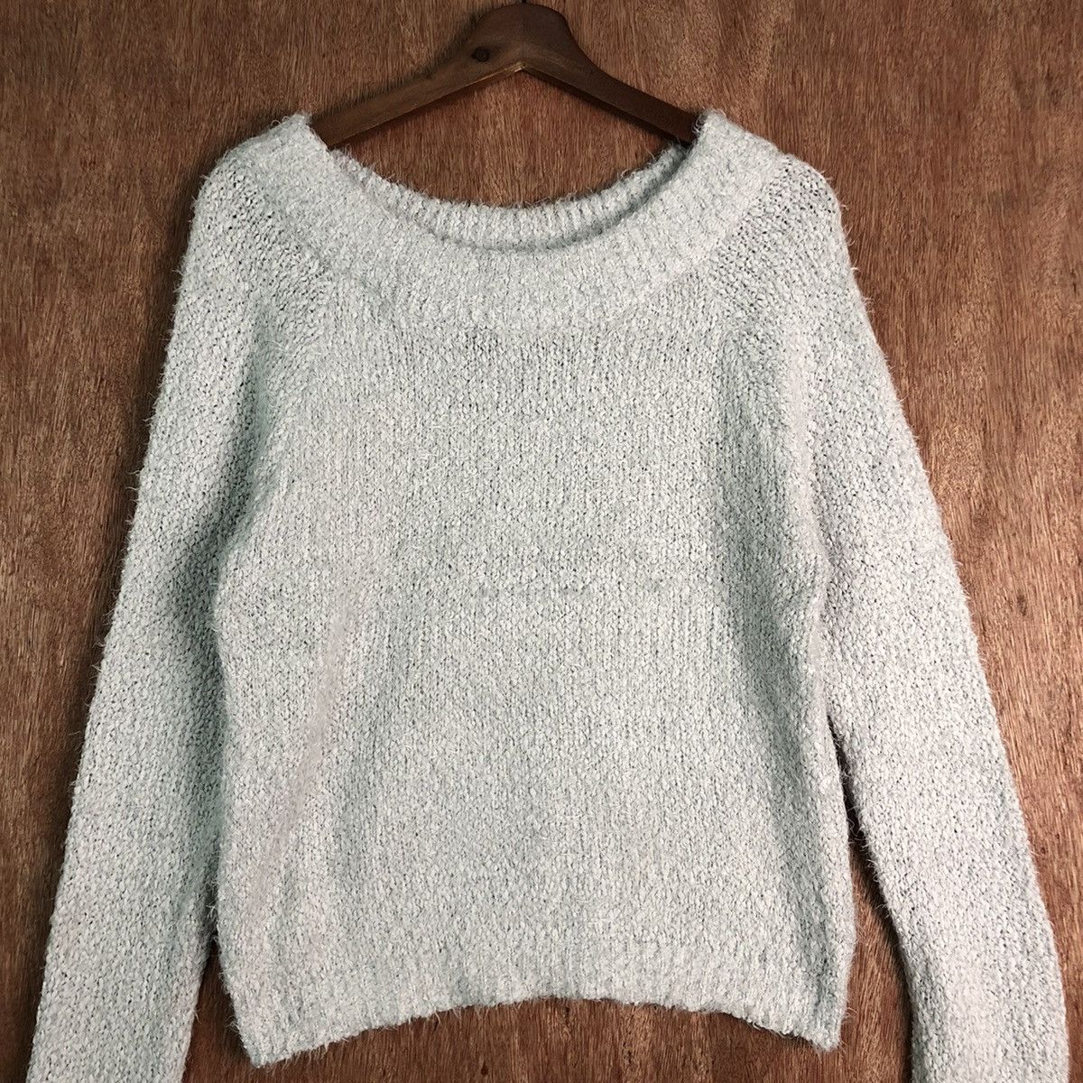Homespun Knitwear Sureve Grey Mohair Shag Shaggy Knitwear Size US M / EU 48-50 / 2 - 3 Thumbnail