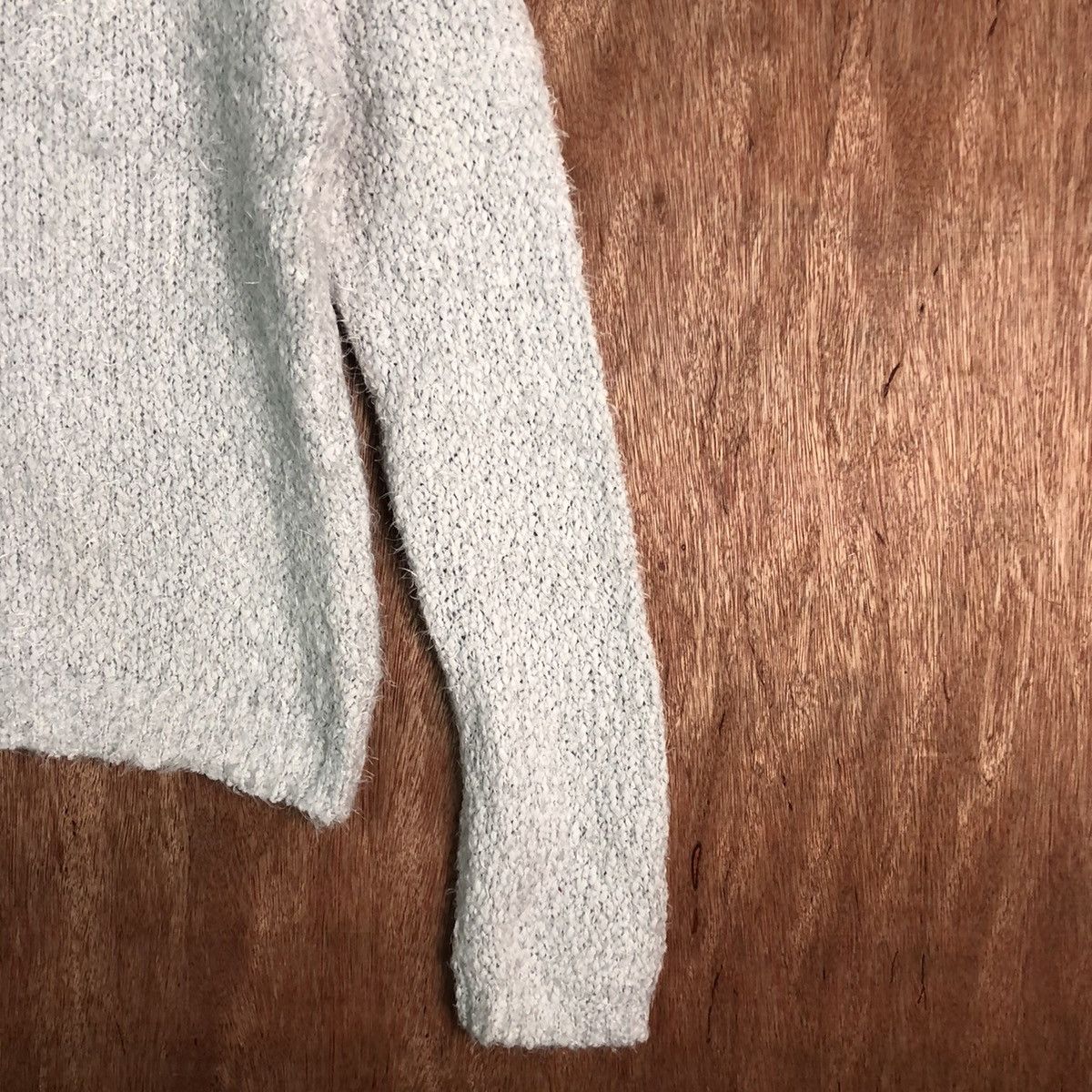 Homespun Knitwear Sureve Grey Mohair Shag Shaggy Knitwear Size US M / EU 48-50 / 2 - 5 Thumbnail