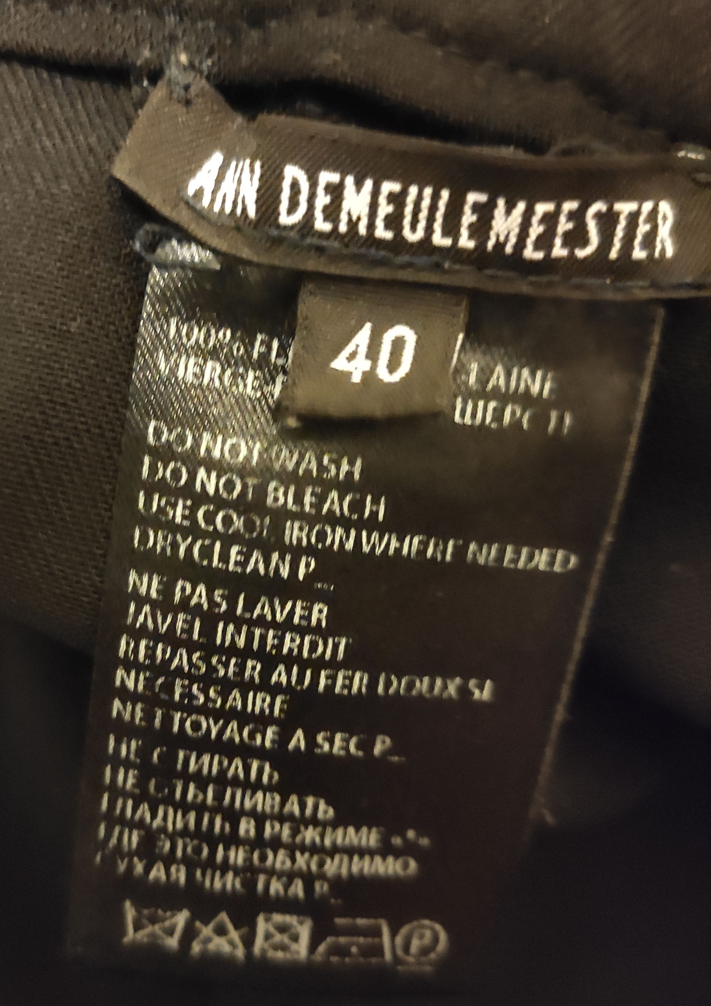 Ann Demeulemeester Lighweight wool pants.Like Elena Dawson or Klasica Size 29" - 5 Thumbnail