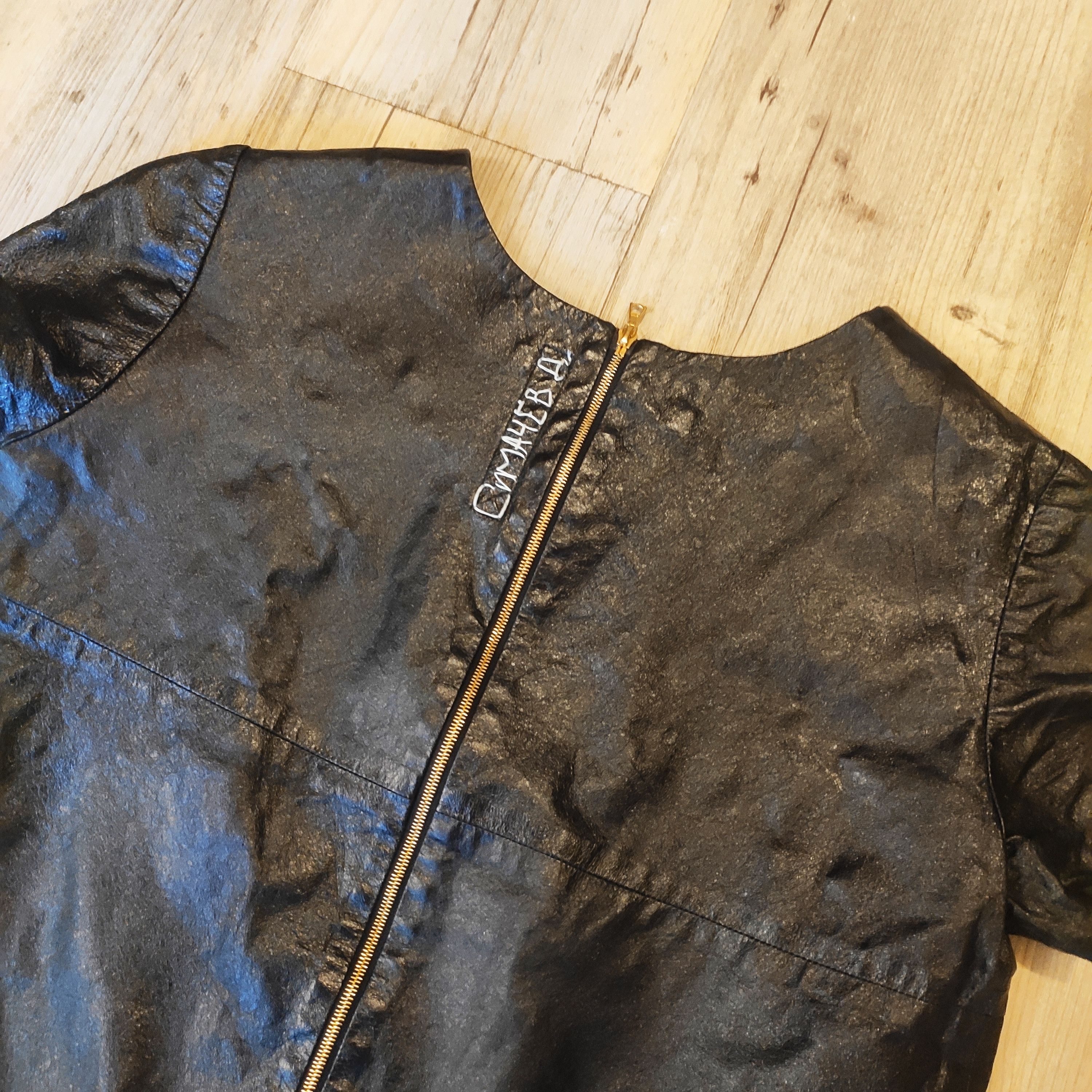 Denis Simachev Backzip leather top.Like GUIDI or Rick Owens Size S / US 4 / IT 40 - 3 Thumbnail