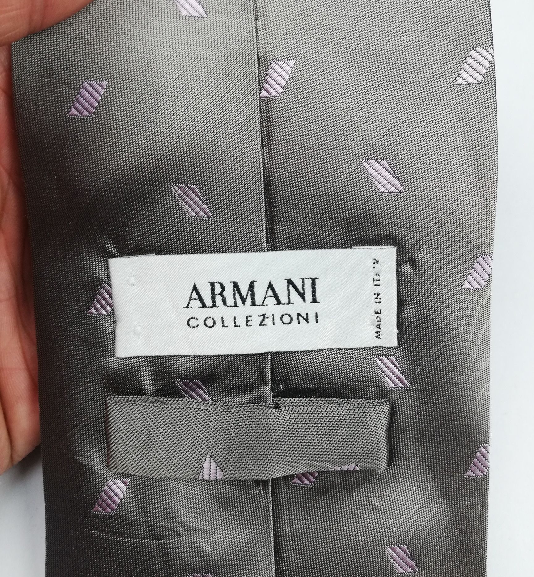Armani Armani Collection Geometric Design Silk Made Italy Size ONE SIZE - 7 Thumbnail