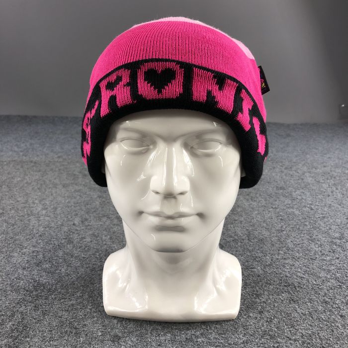 Vintage Bronz Roni Pink Pom-Pom Beanie Snowcap Snow Hat B314 | Grailed
