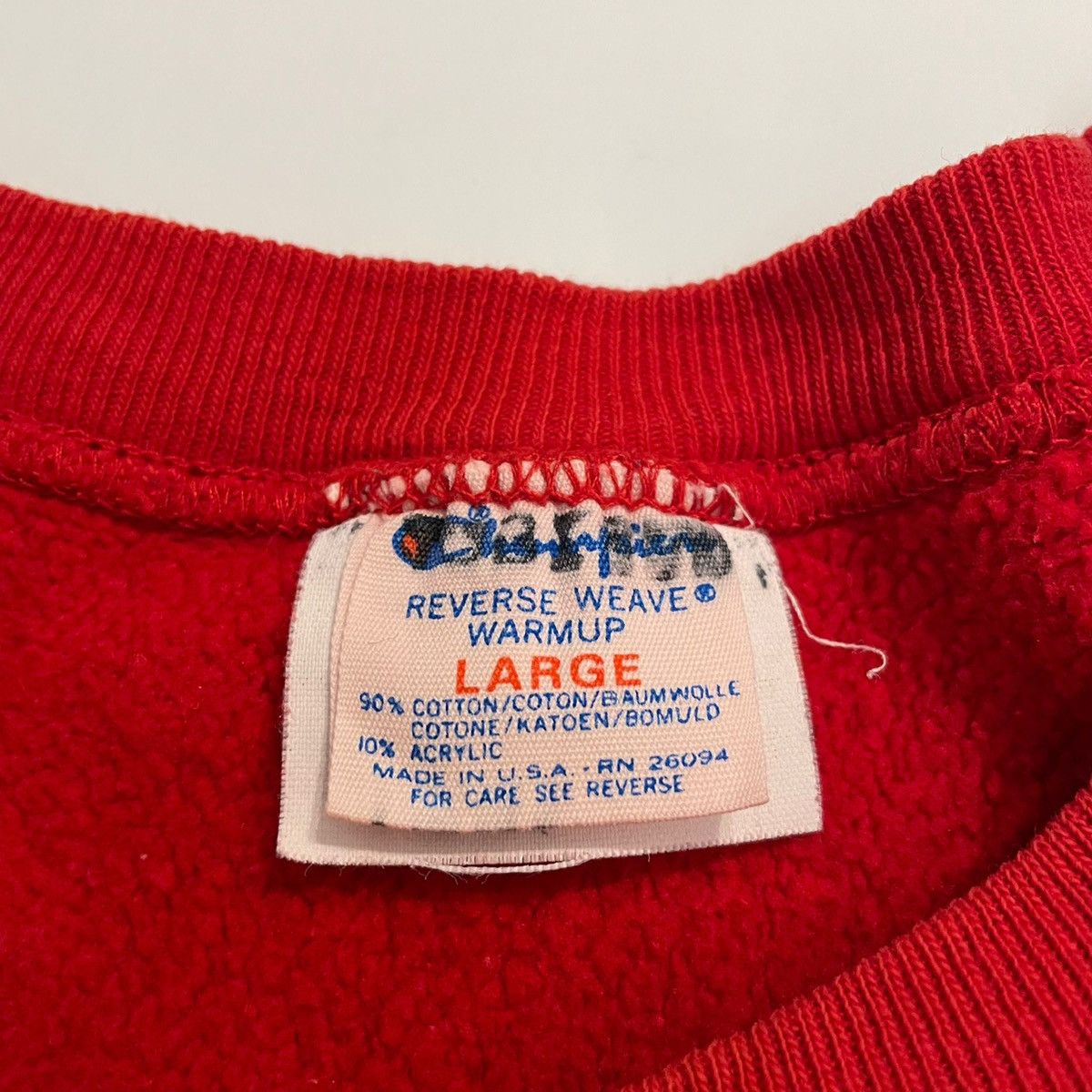 Vintage Champion Reverse Weave sweatshirt blank vintage embroidery Size US L / EU 52-54 / 3 - 5 Thumbnail
