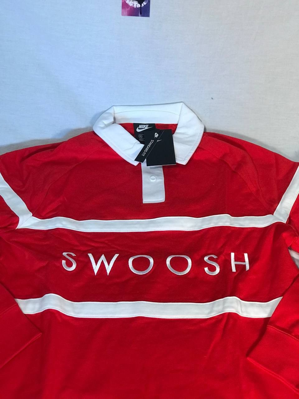 Nike Nike Sportswear Swoosh Rugby Polo Shirt Mens Sz Medium Size US M / EU 48-50 / 2 - 2 Thumbnail