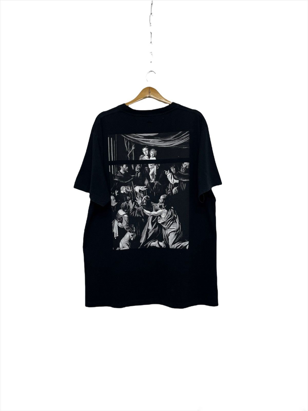 Off-White Off-White SS20 Caravaggio Square Print Slim-Fit T-Shirt