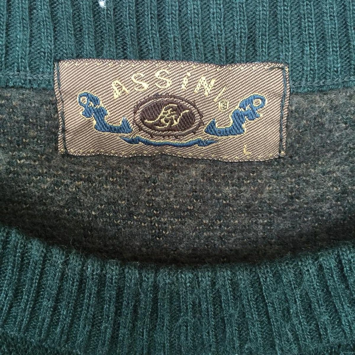 Vintage 💥Vintage Japanese Assini Overprint Knitwear Shirt Size US M / EU 48-50 / 2 - 5 Thumbnail