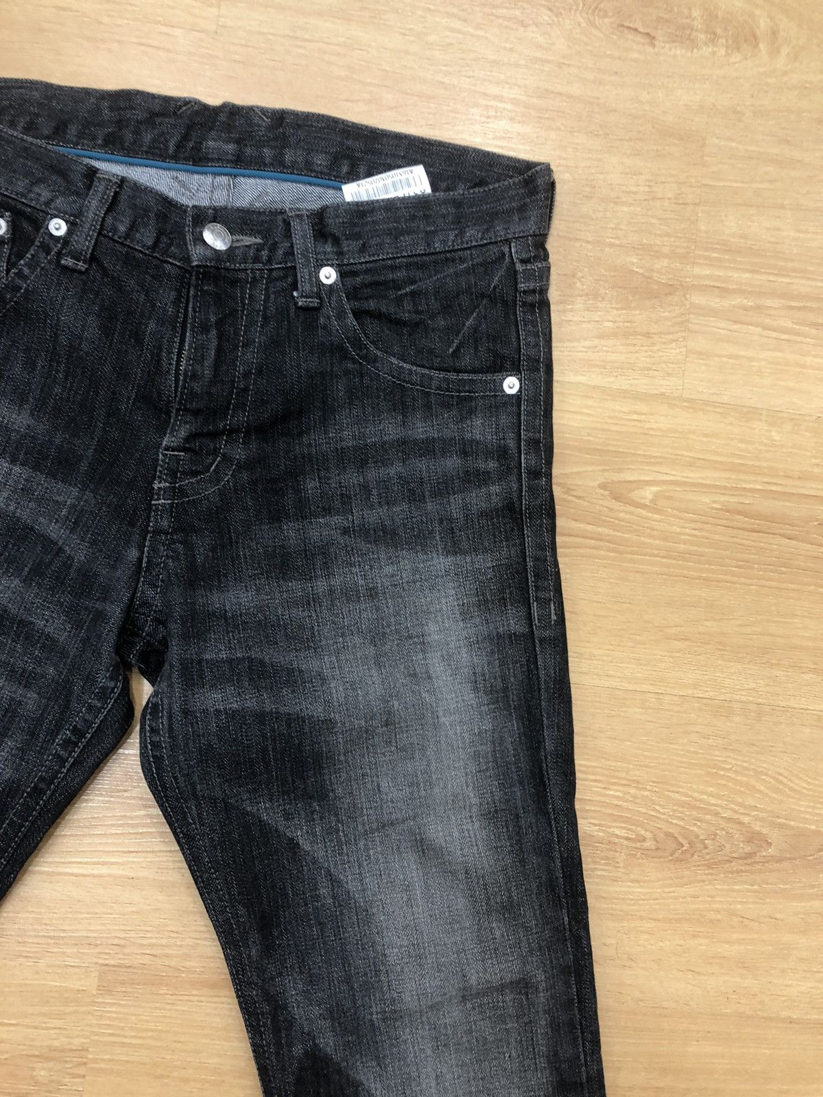 Katharine Hamnett London HAMNETT distressed denim jeans black Size US 31 - 4 Thumbnail