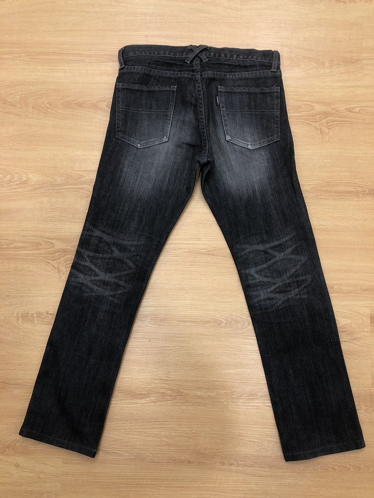 Katharine Hamnett London HAMNETT distressed denim jeans black Size US 31 - 2 Thumbnail