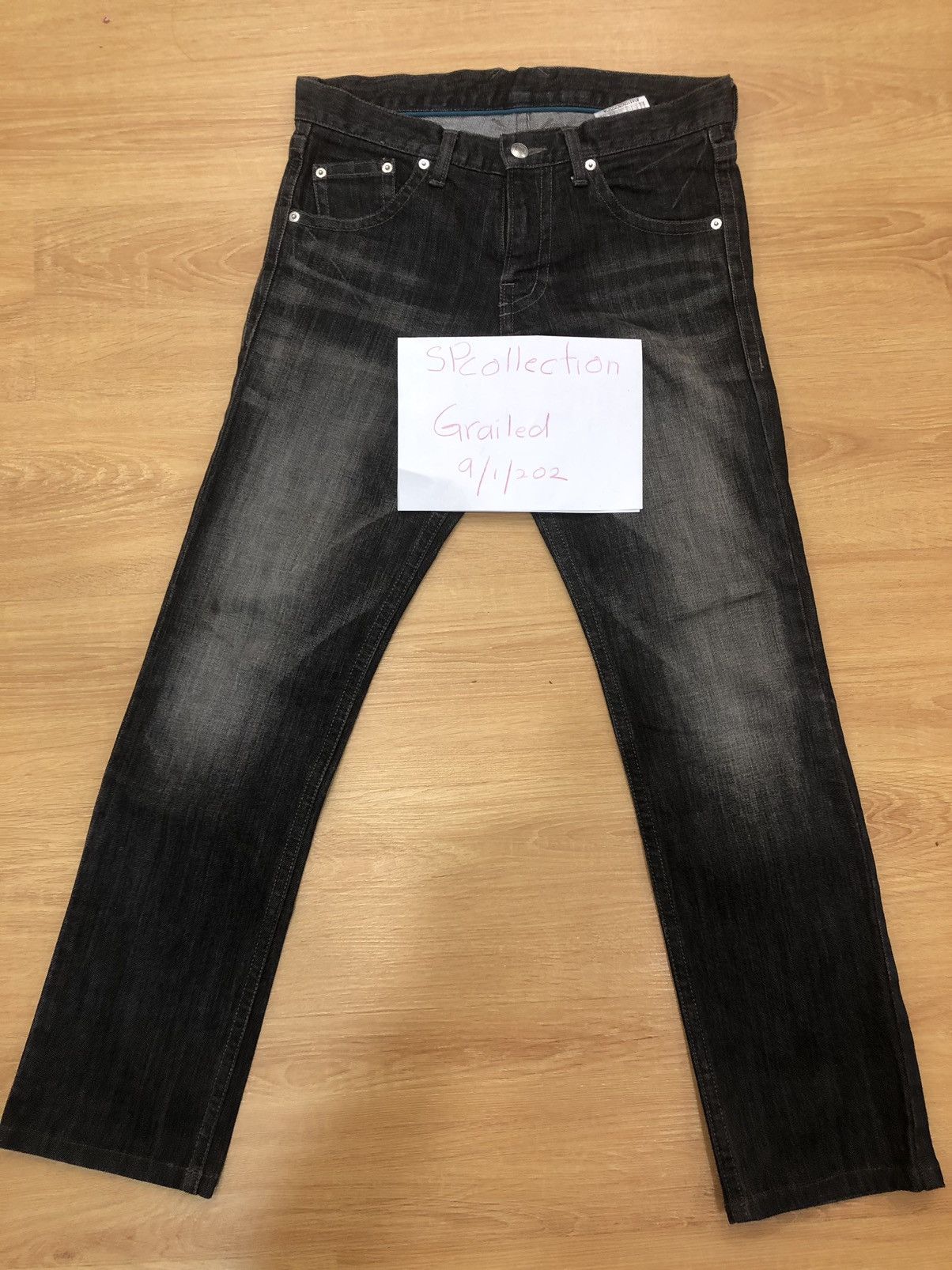 Katharine Hamnett London HAMNETT distressed denim jeans black Size US 31 - 15 Thumbnail