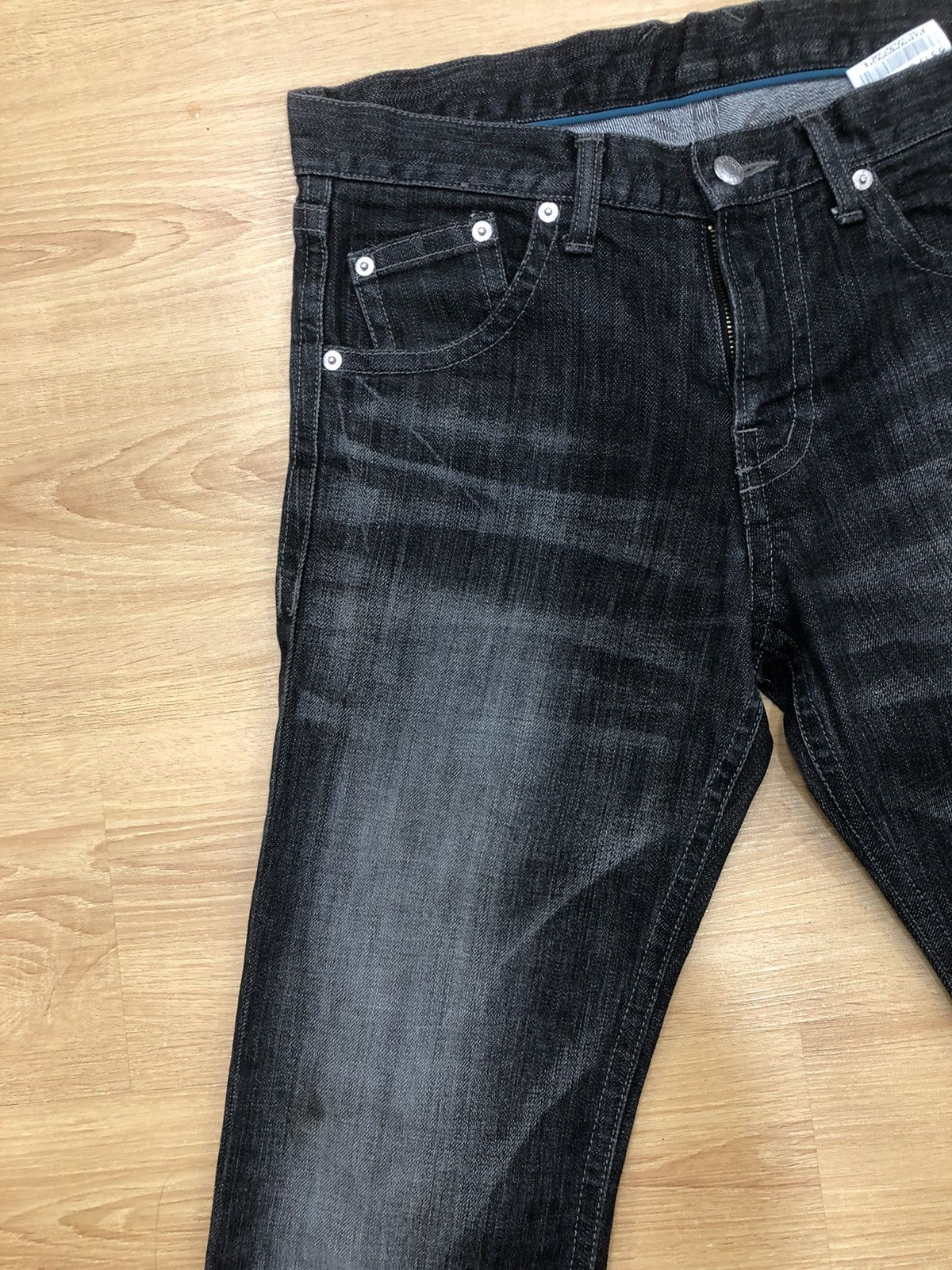 Katharine Hamnett London HAMNETT distressed denim jeans black Size US 31 - 3 Thumbnail